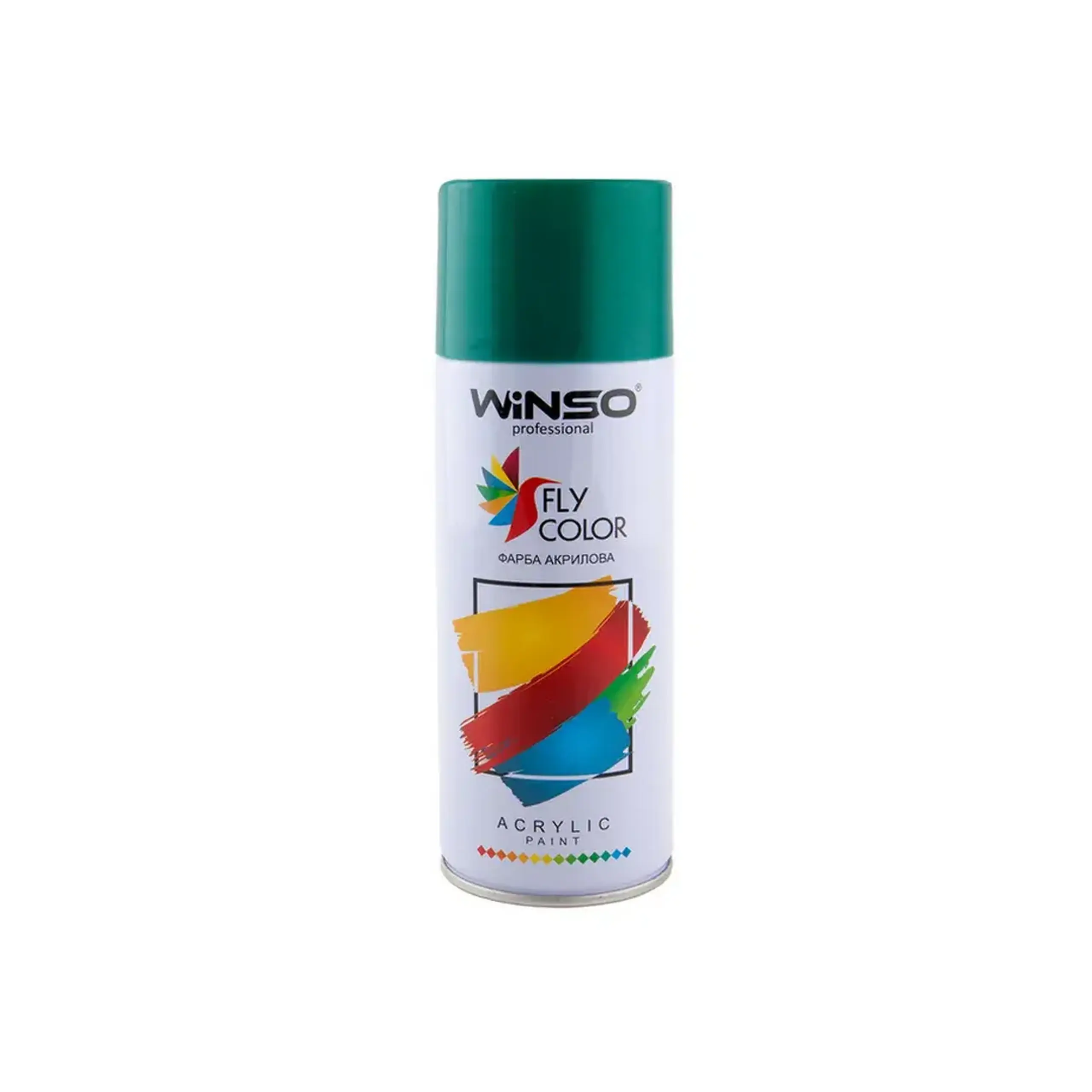 Vopsea spray acrilică Fly Color Verde 450 ml WINSO