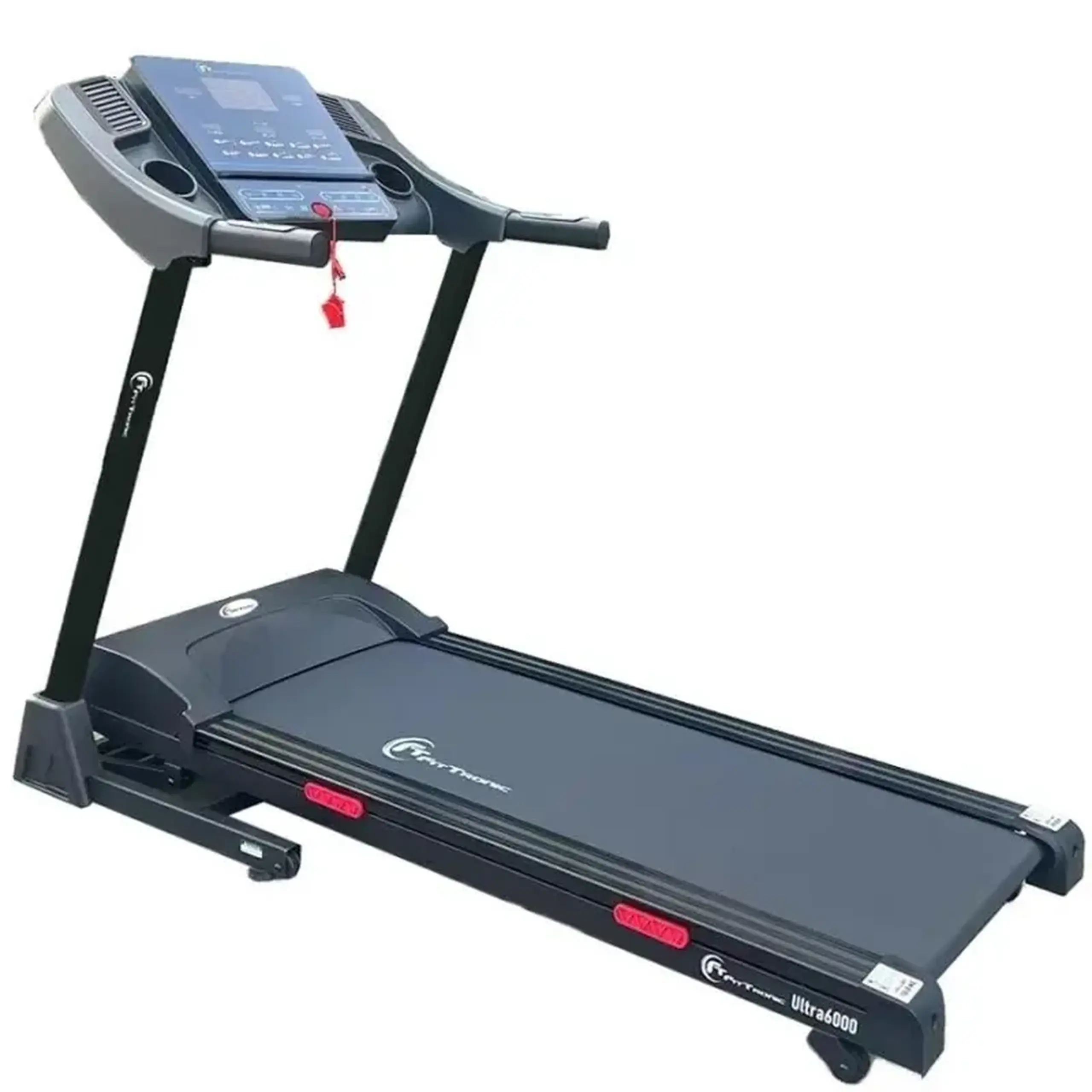 Banda de alergare electrica FitTronic Ultra 6000 motor 3.0 CP, inclinatre electrica 15%, greutate suportata 130 kg, aplicatia Fitshow App, intrare MP3, conectare bluetooth