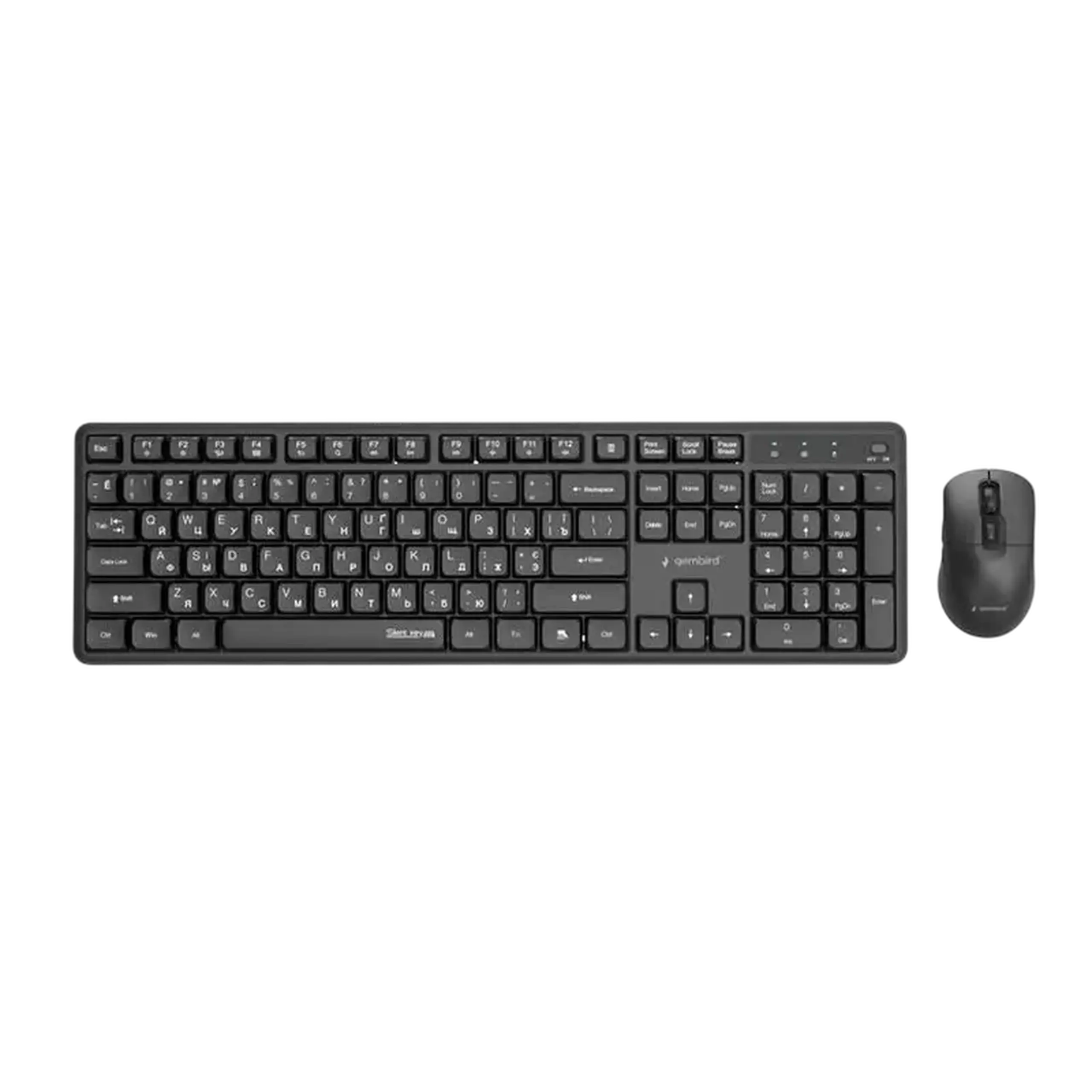 Set Tastatură + Mouse Gembird Silent key Pro Business, Fără fir, Negru