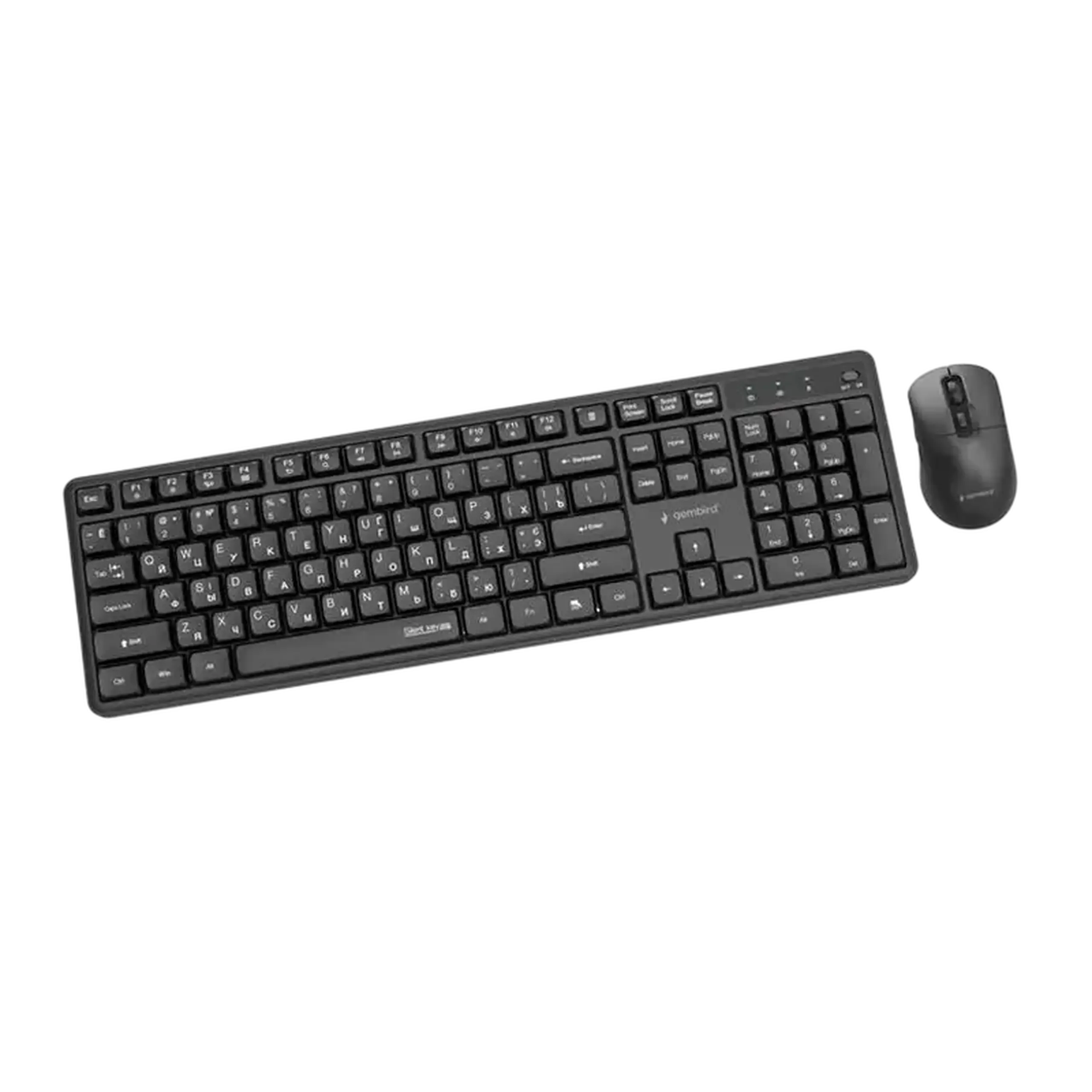 Set Tastatură + Mouse Gembird Silent key Pro Business, Fără fir, Negru