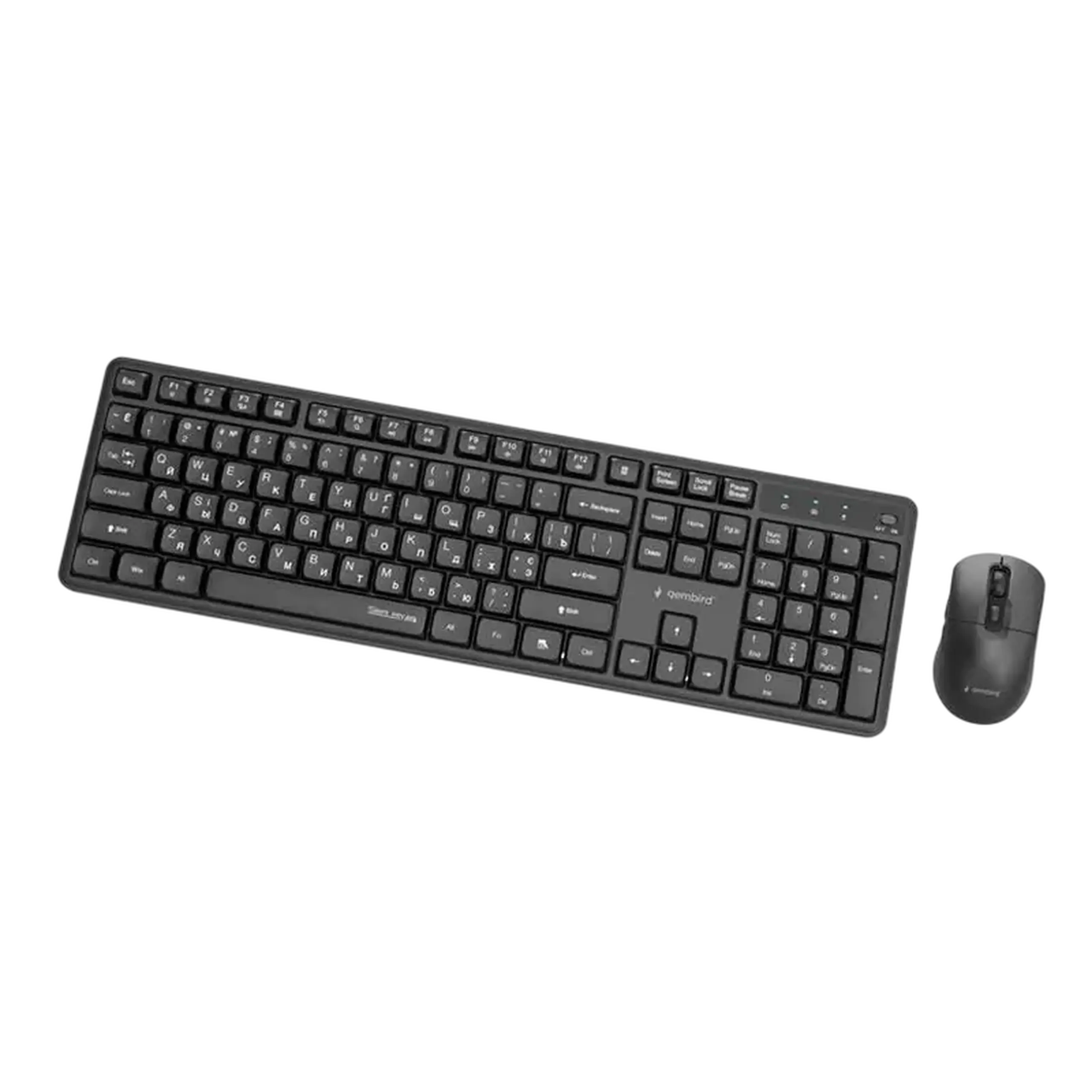 Set Tastatură + Mouse Gembird Silent key Pro Business, Fără fir, Negru