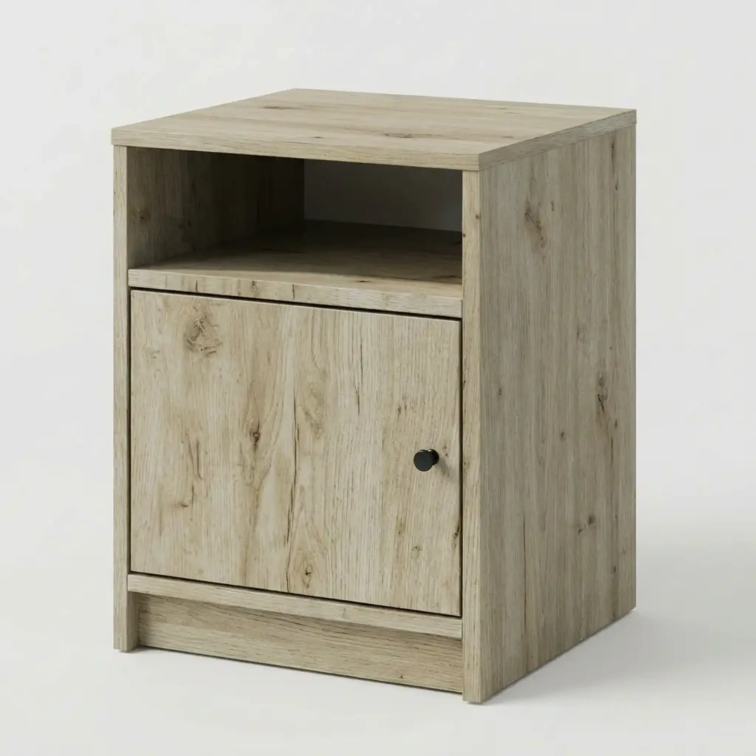 Noptiera 4home Luna, Stejar Kraft Gri
