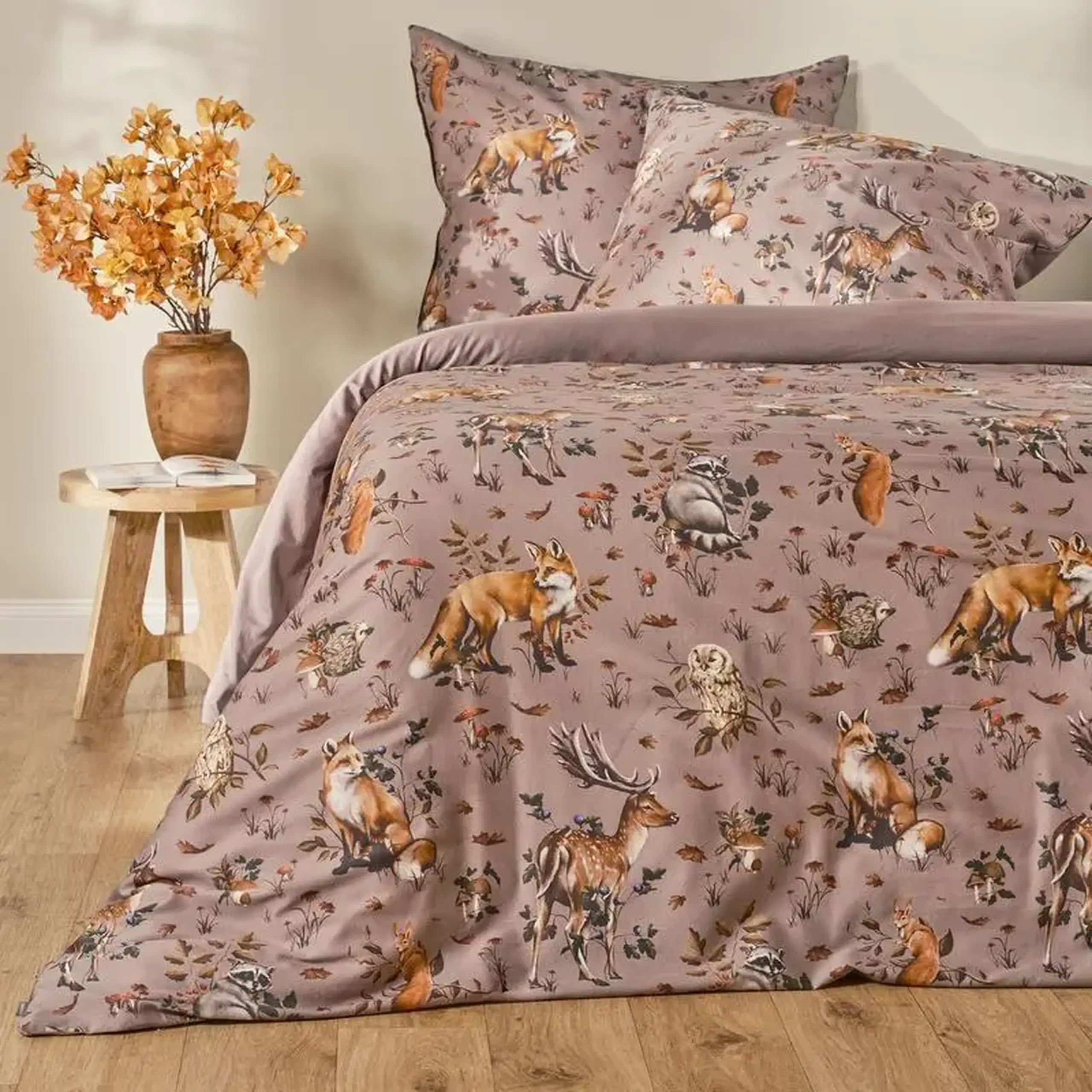 Set de lenjerie de pat din bumbac satin WIRDEN