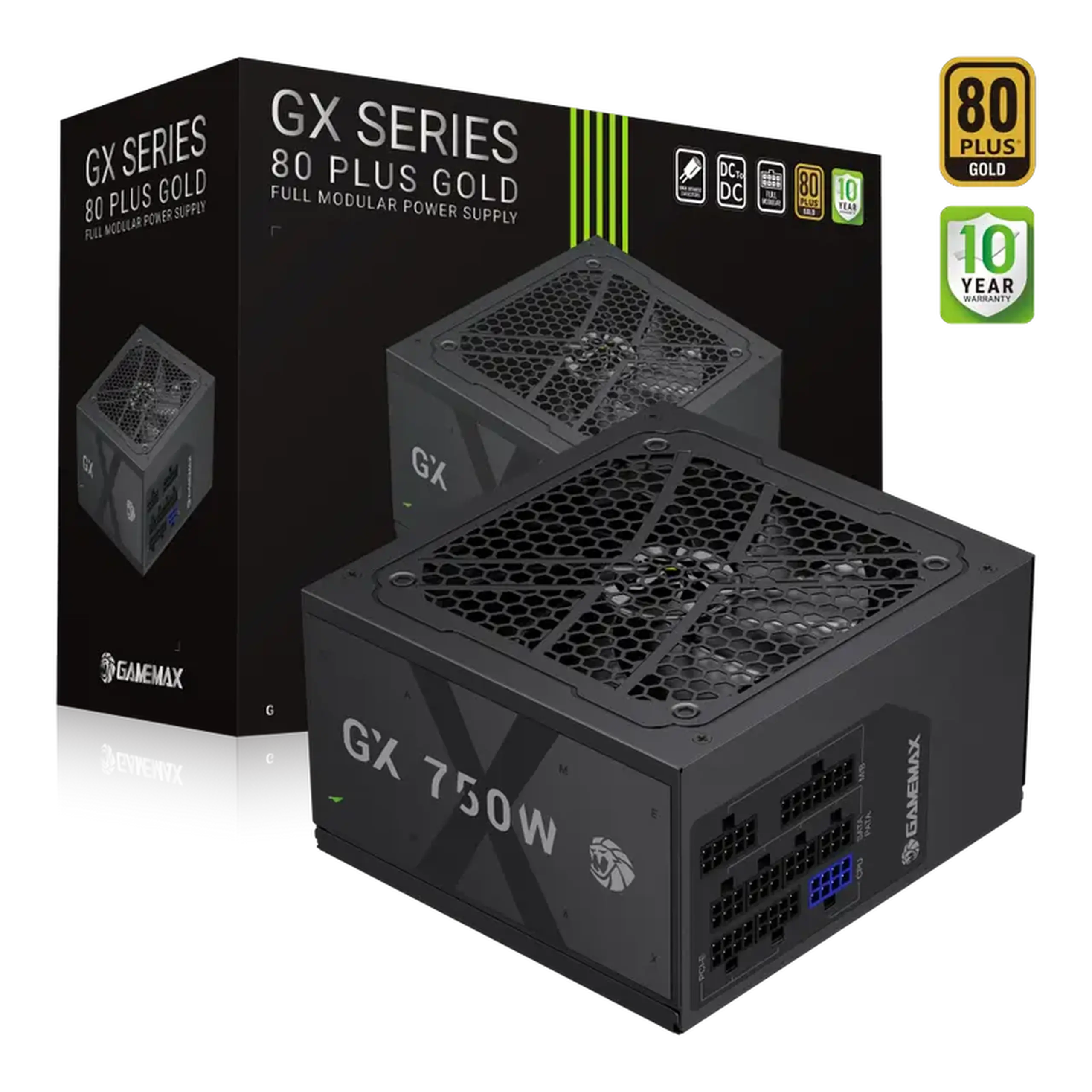Sursă Alimentare PC Gamemax GX-750GF, 750W, ATX, Complet modular