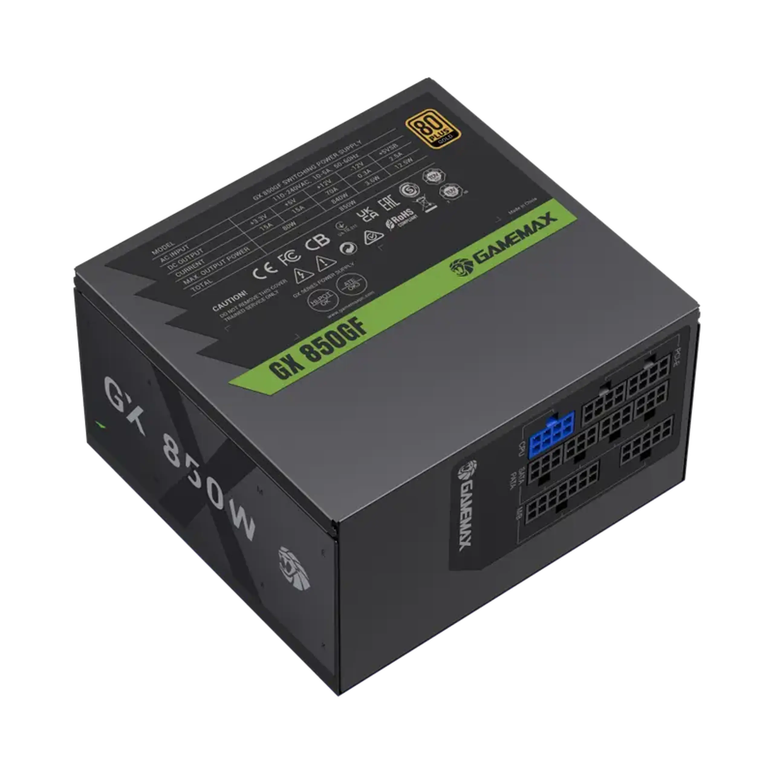 Sursă Alimentare PC Gamemax GX-850GF, 850W, ATX, Complet modular