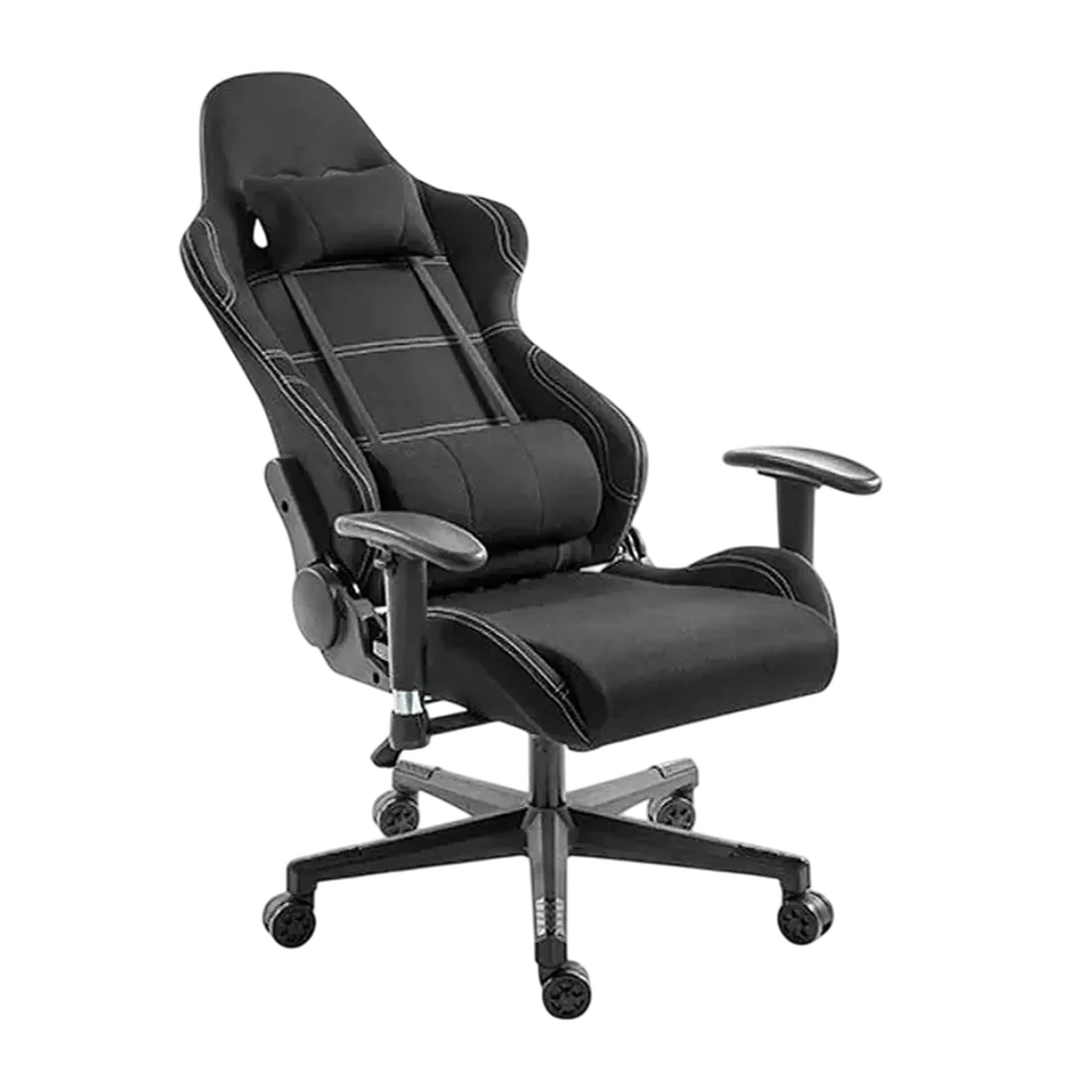Scaun Gaming Lumi CH06-14, Textil, Negru