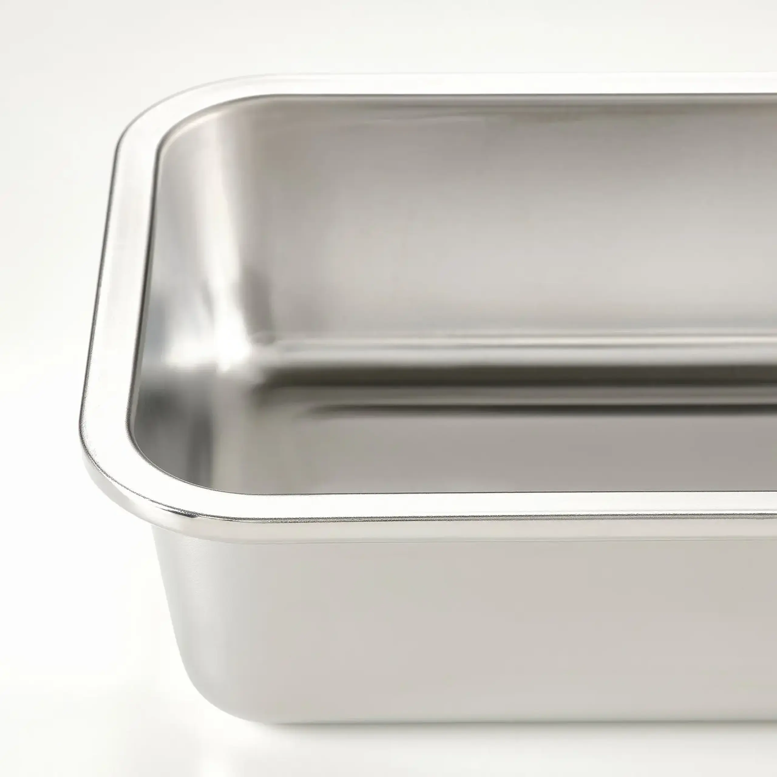 IKEA IKEA 365+ Caserola cu capac, dreptunghiular inox/bambus, 1.0 l