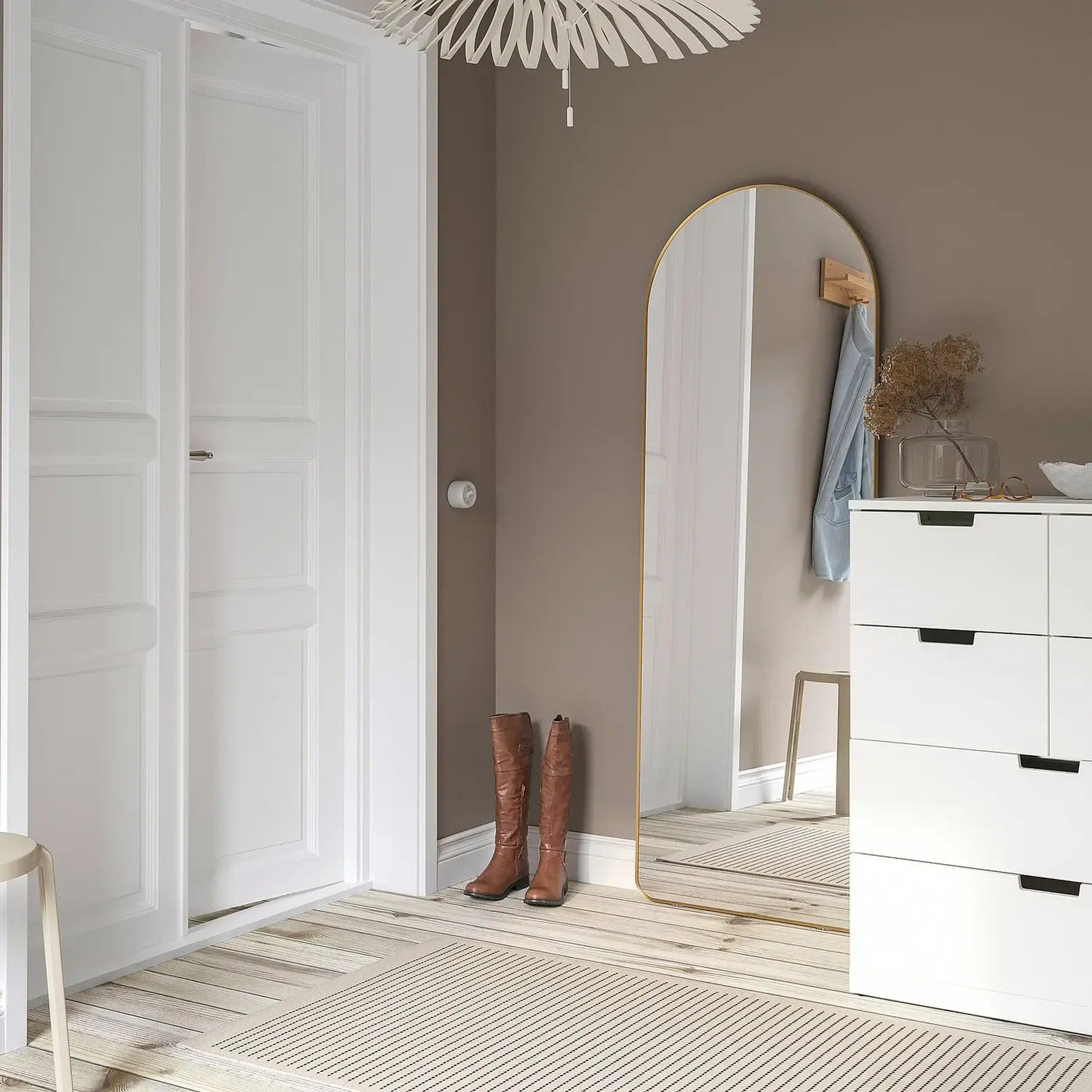 IKEA LINDBYN Oglinda, auriu, 60x170 cm