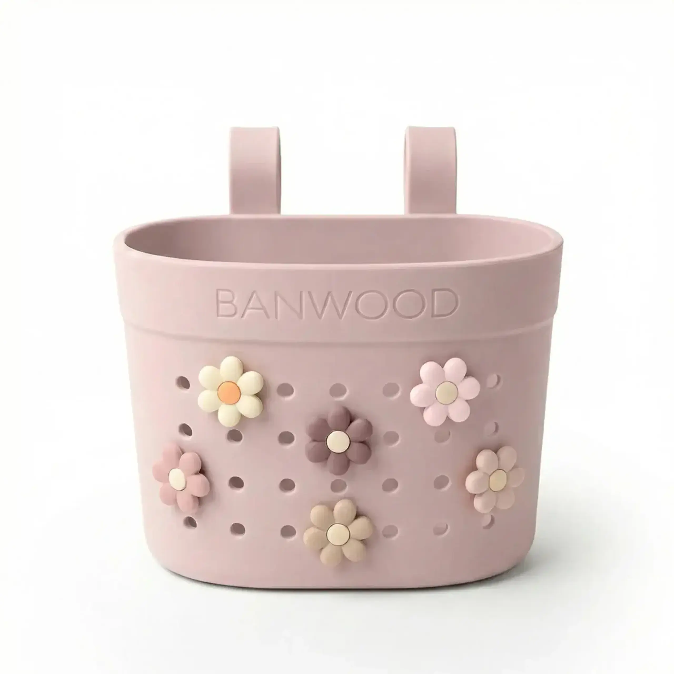 Coș „Pin & Ride” roz pudrat — Banwood