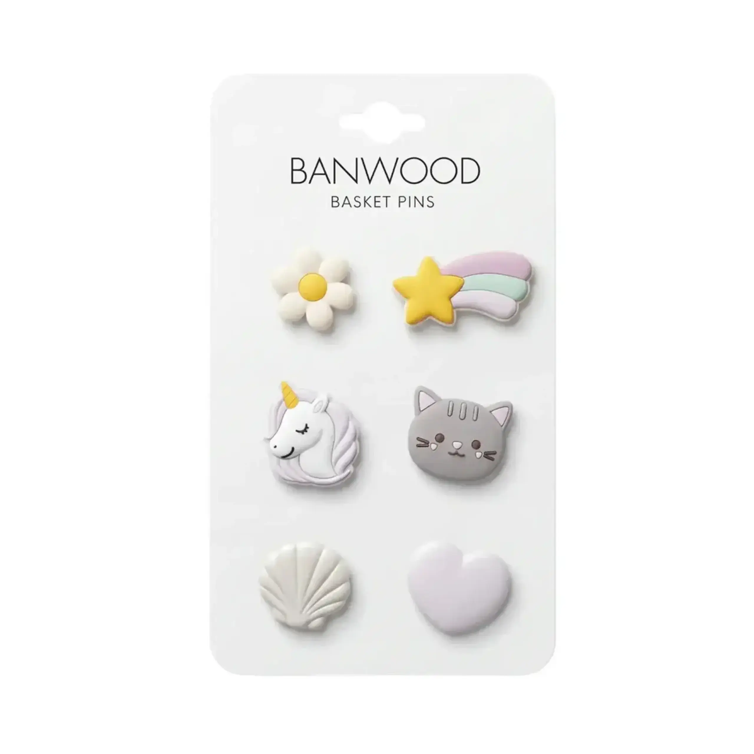 Set de 6 insigne Magic pentru coș Pin & Ride — Banwood