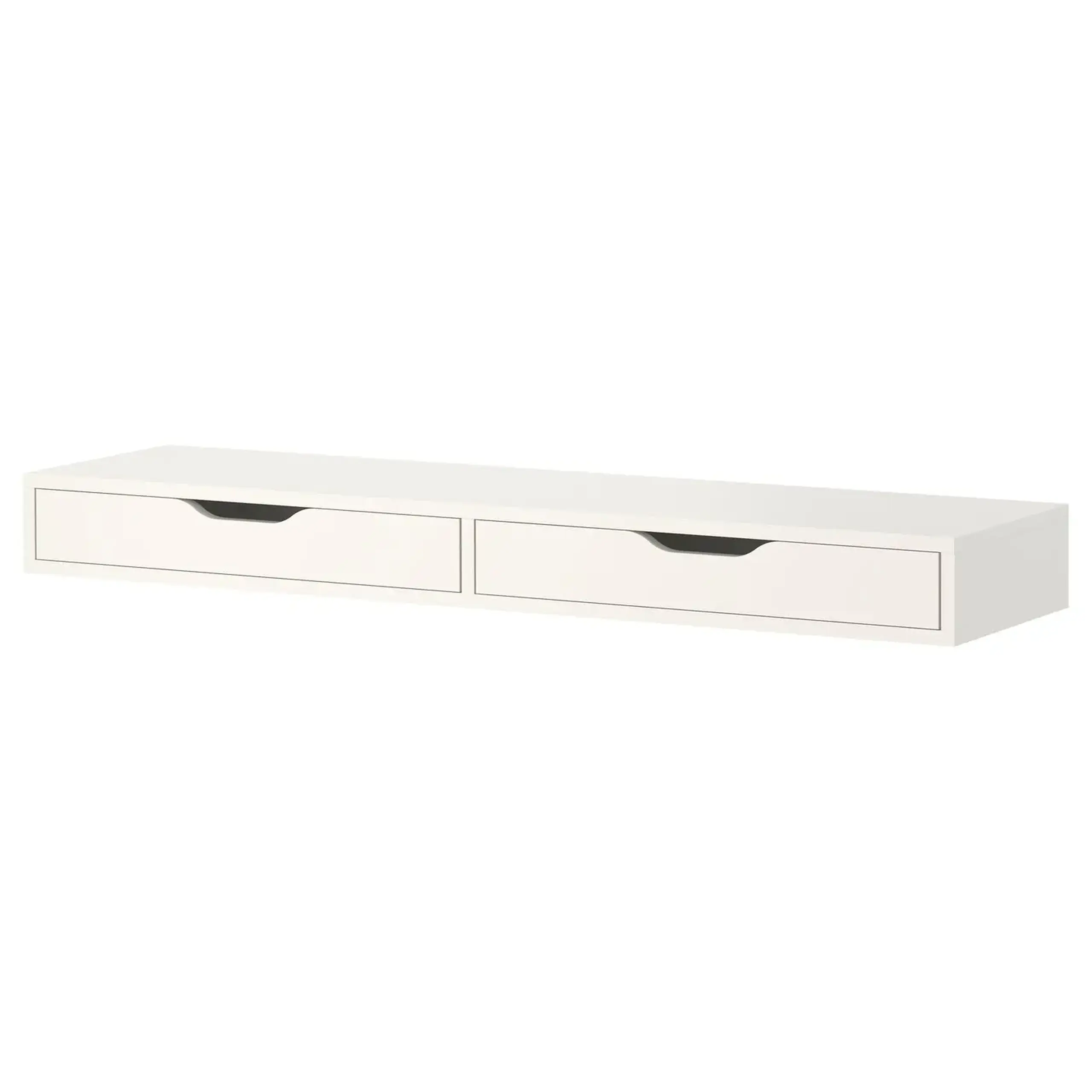 IKEA EKBY ALEX Polita cu sertare, alb, 119x29 cm