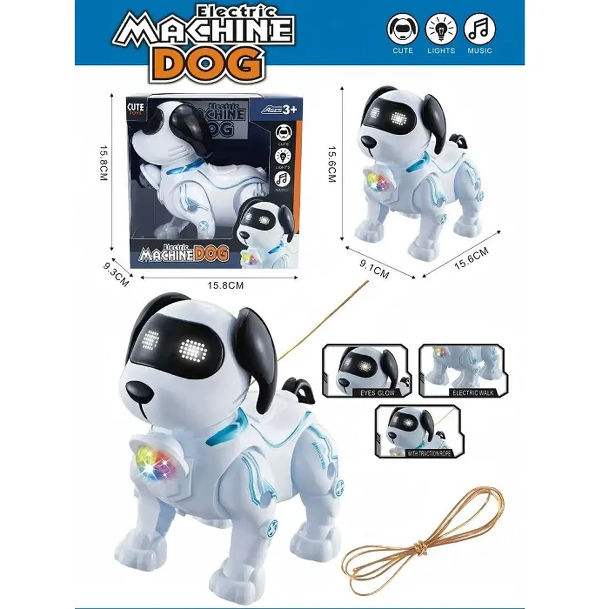 Robot caine cu sunet si lumini