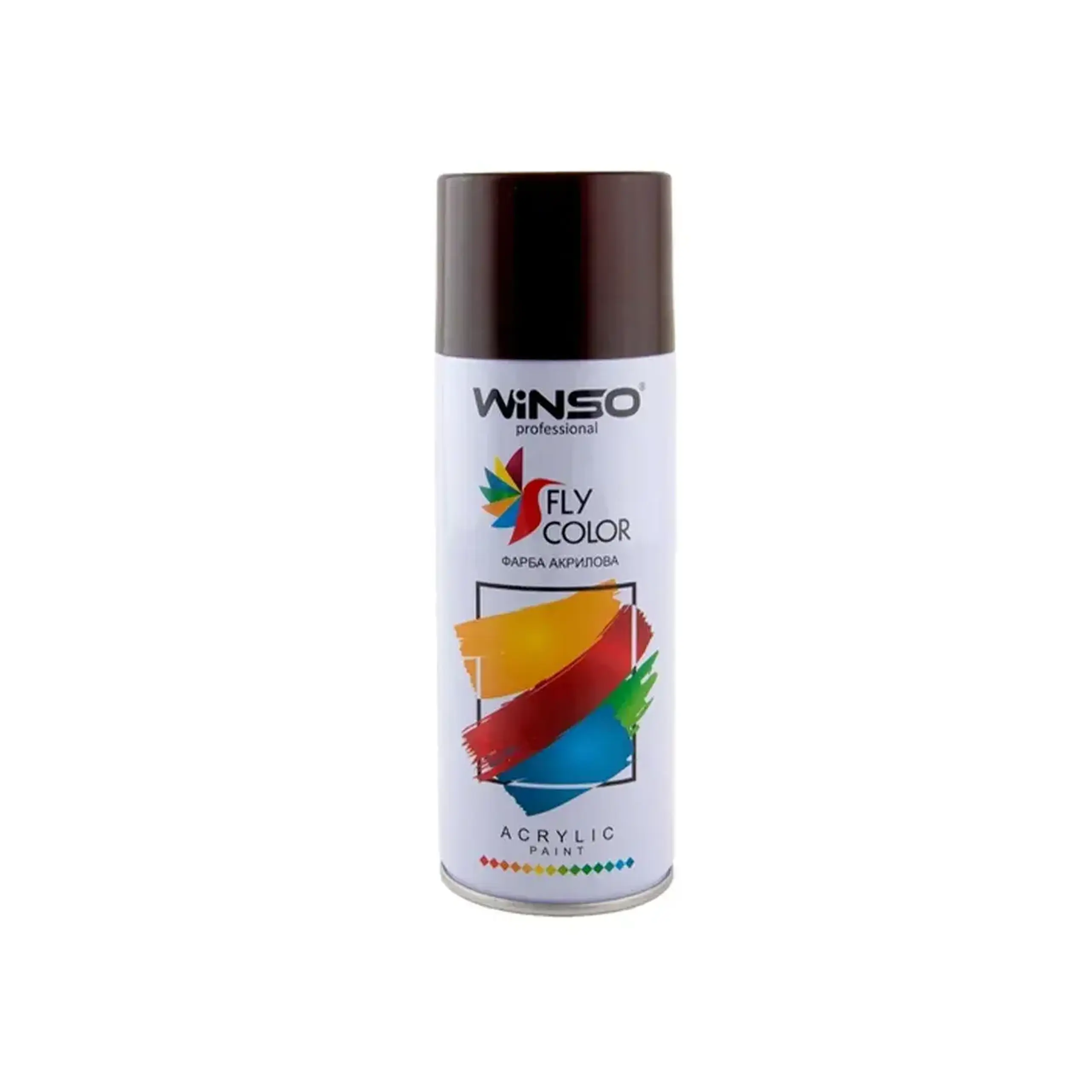 Vopsea spray acrilică Fly Color cafeniu 450 ml WINSO