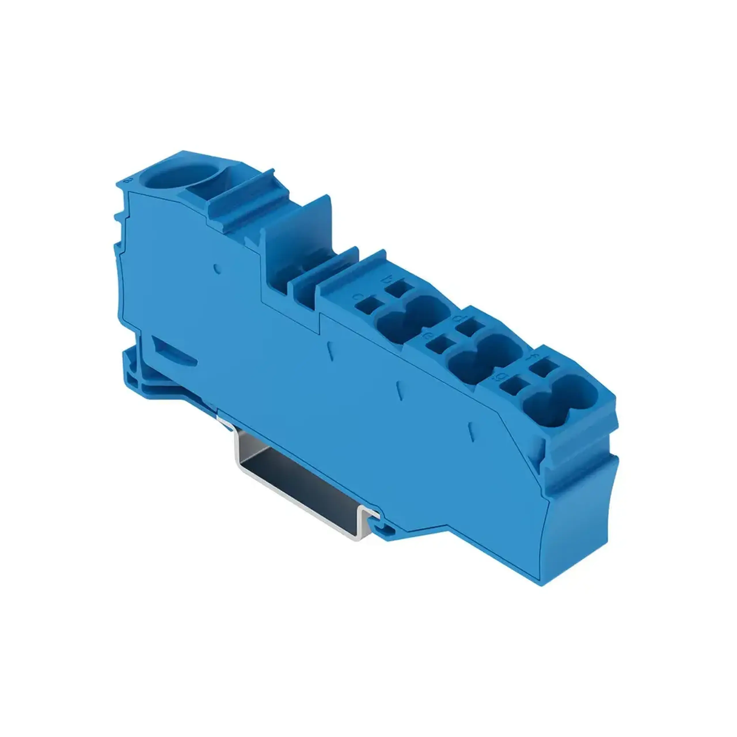 Clemă de conexiune 1 x 16 mm²/6 x 4 mm² 76 A 800 V Wago - Culoare Albastru