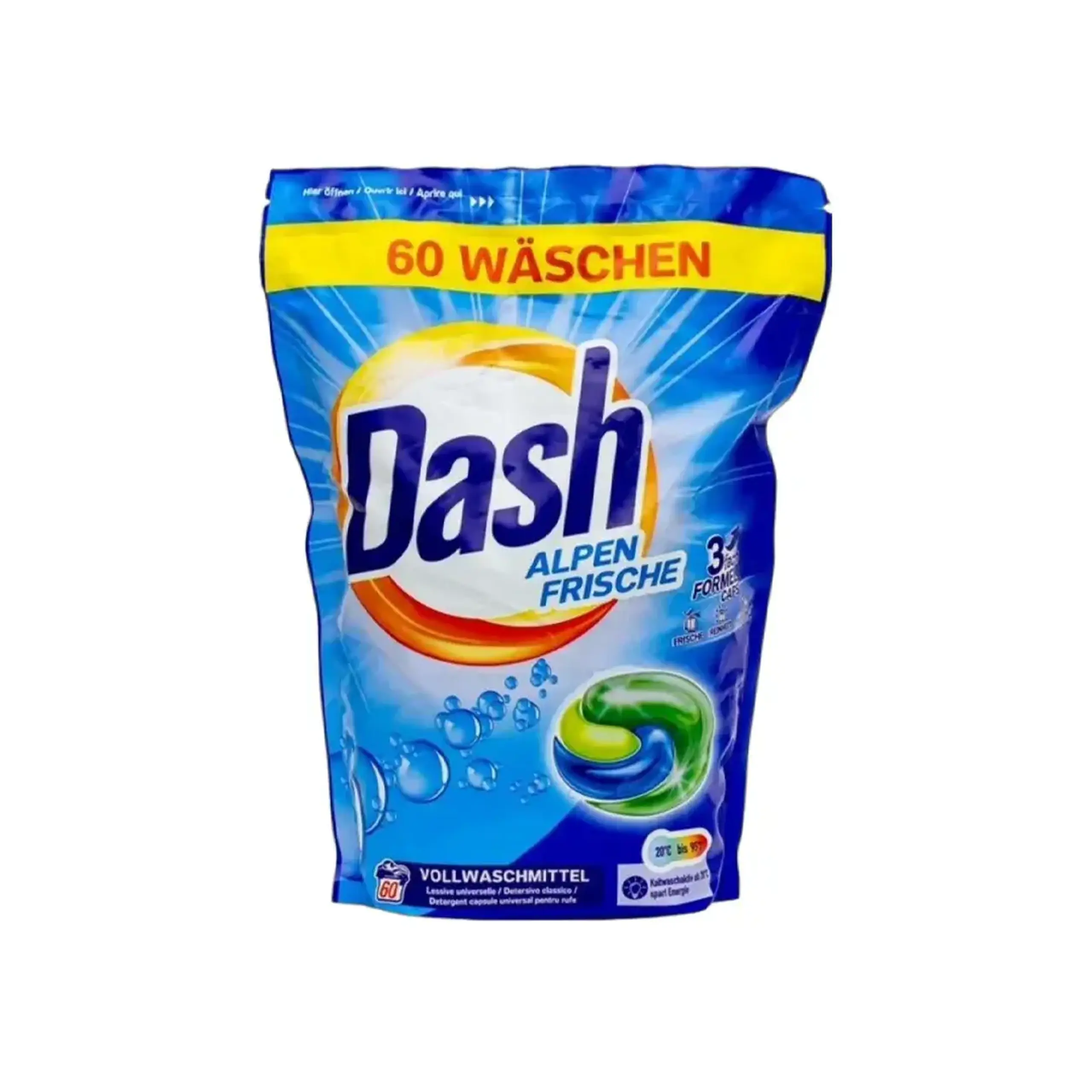 Capsule pentru spălarea rufelor Alpen Frische 60 buc. DASH