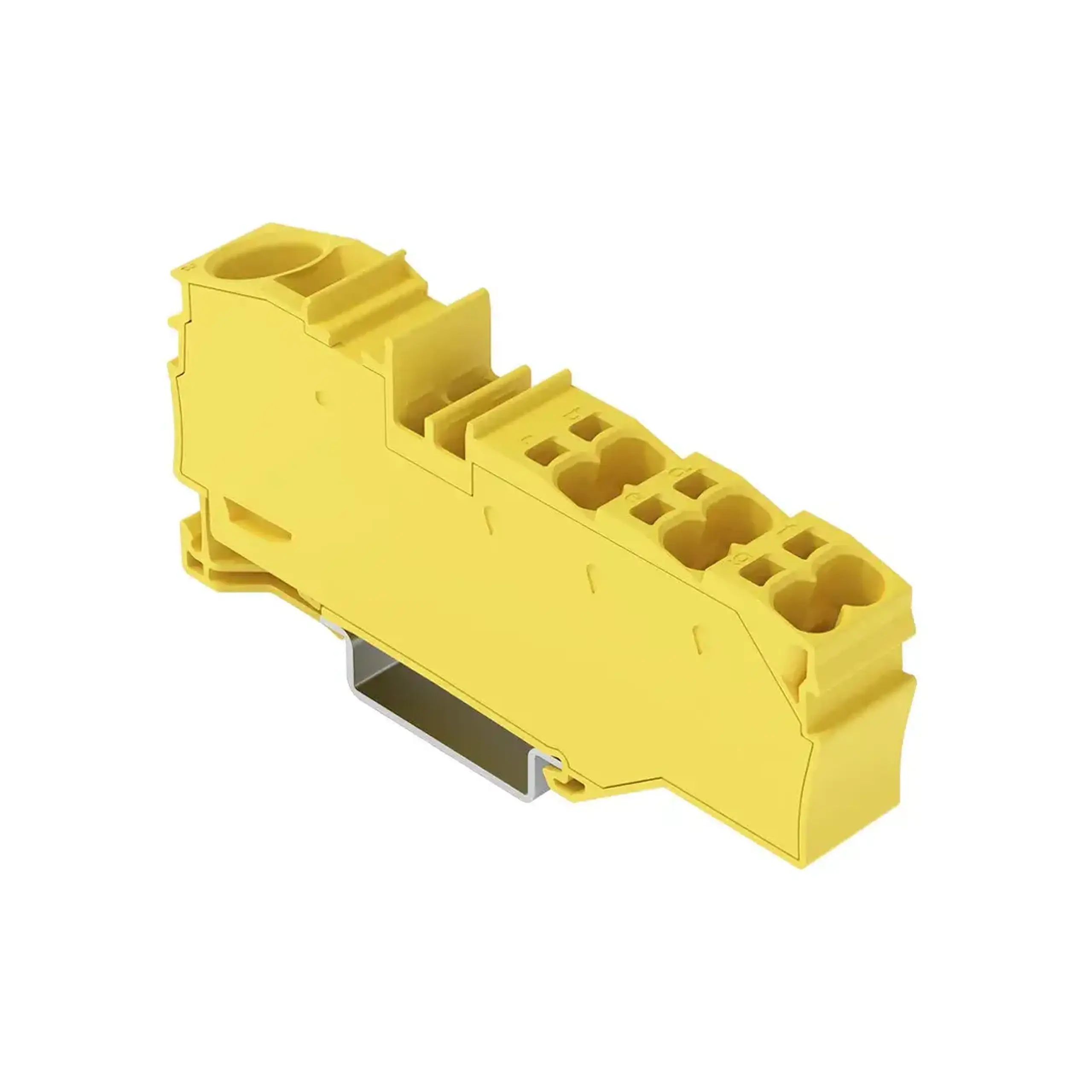 Clemă de conexiune 1 x 16 mm²/6 x 4 mm² 76 A 800 V Wago - Culoare Galben