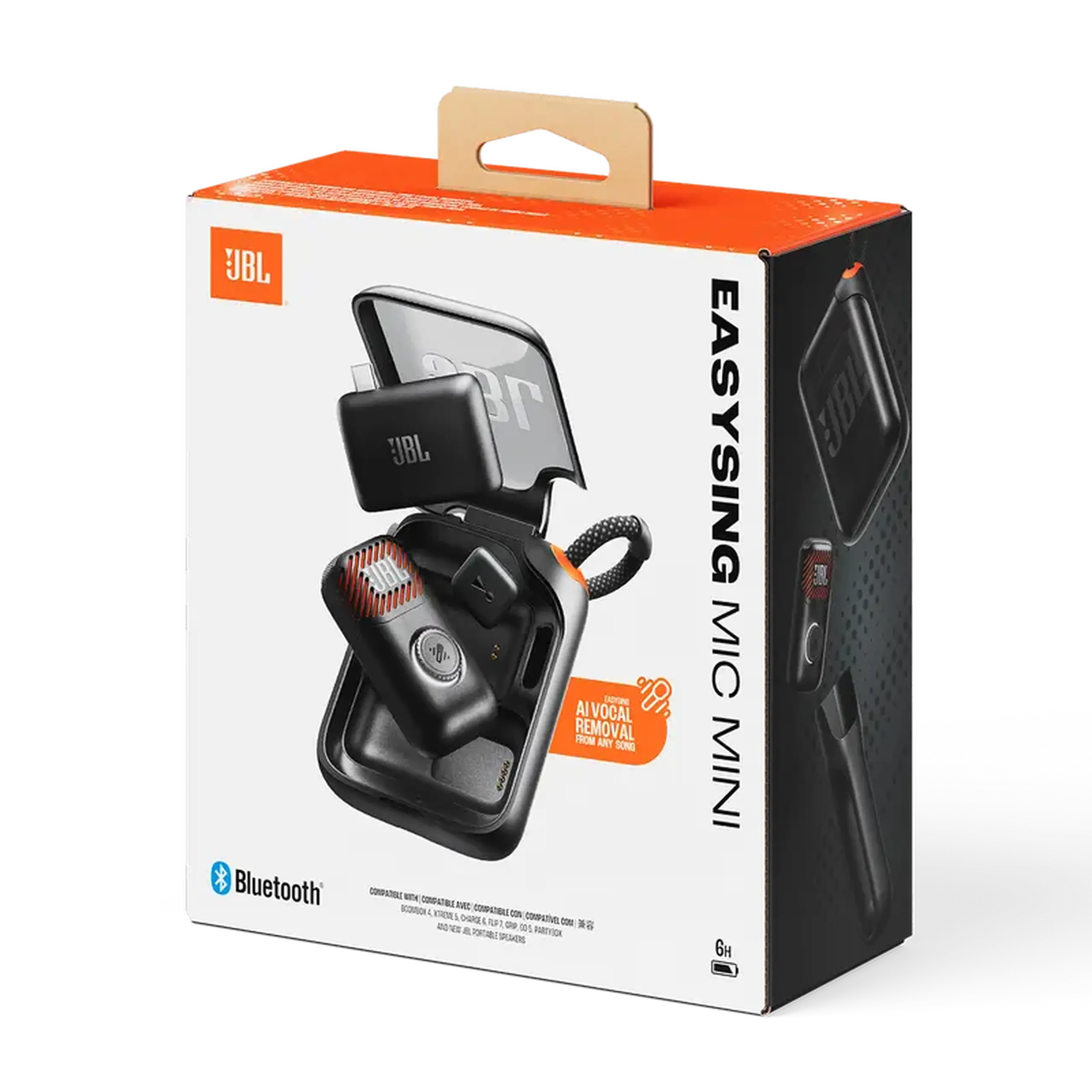 Microfon portabil pentru înregistrare vocală JBL Easysing Mic Mini, Fără fir, Negru