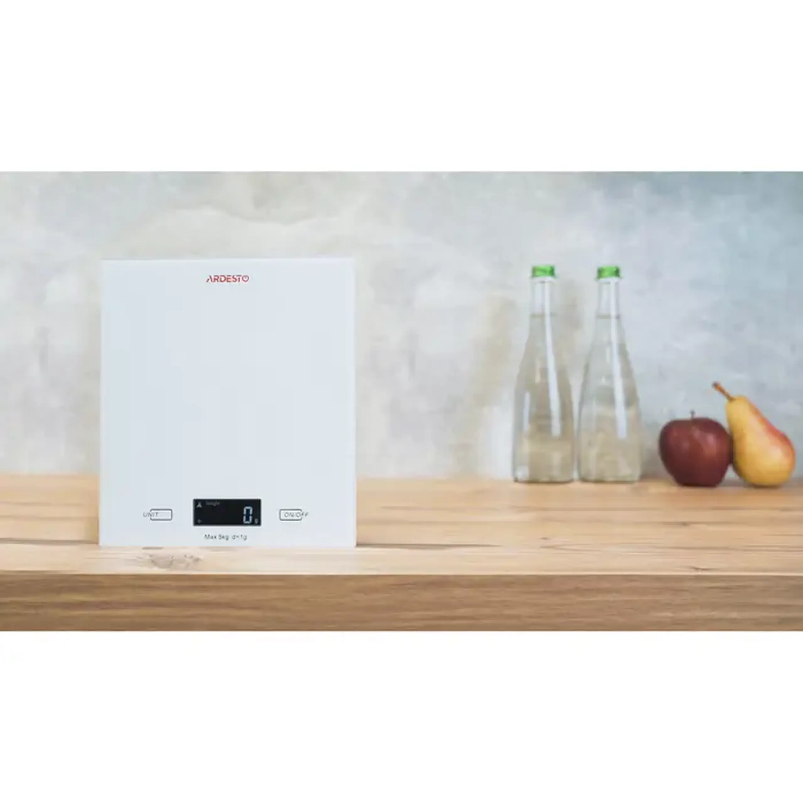Cântar electronic de bucătărie Ardesto SCK-893W, Alb