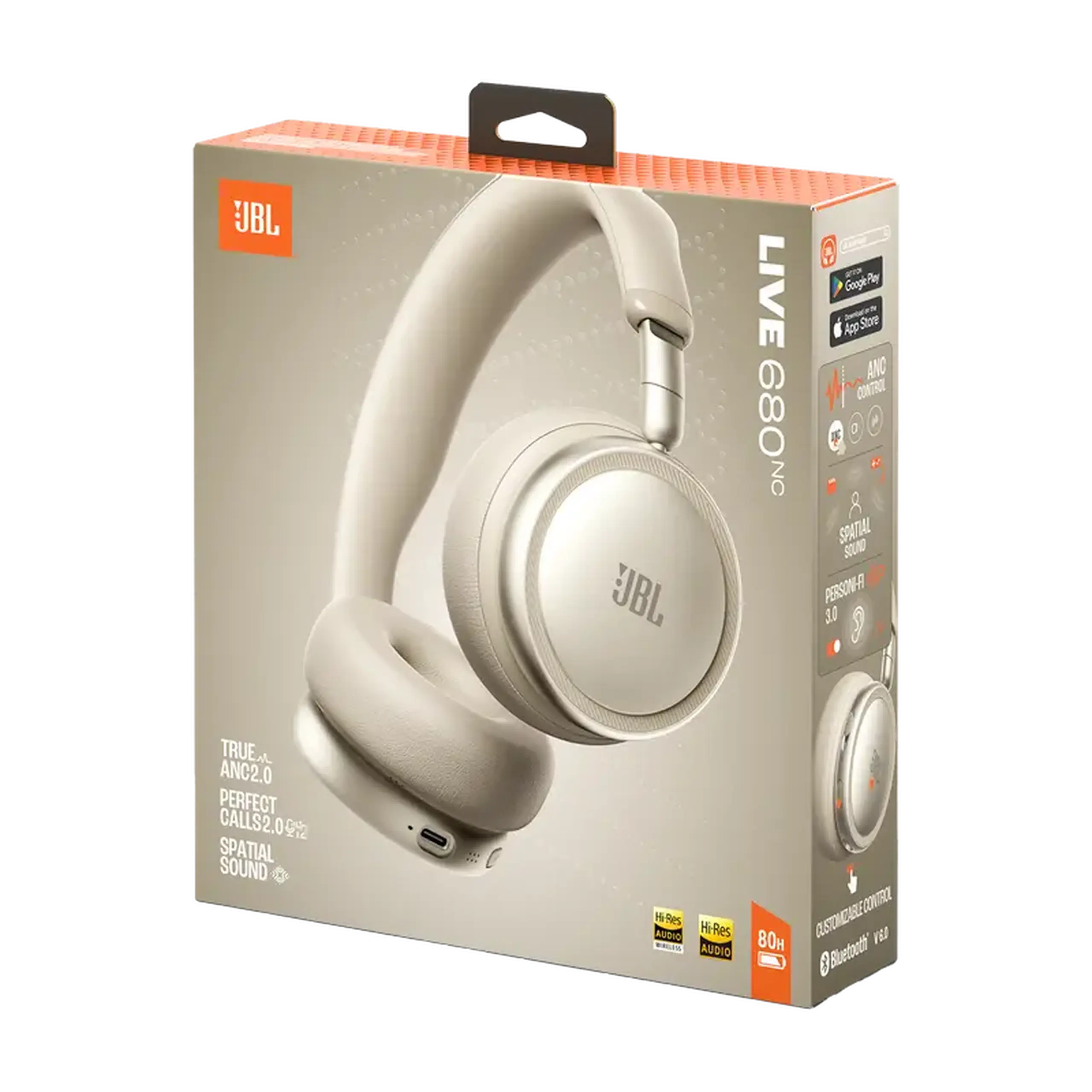 Căști JBL Live 680NC, Champagne
