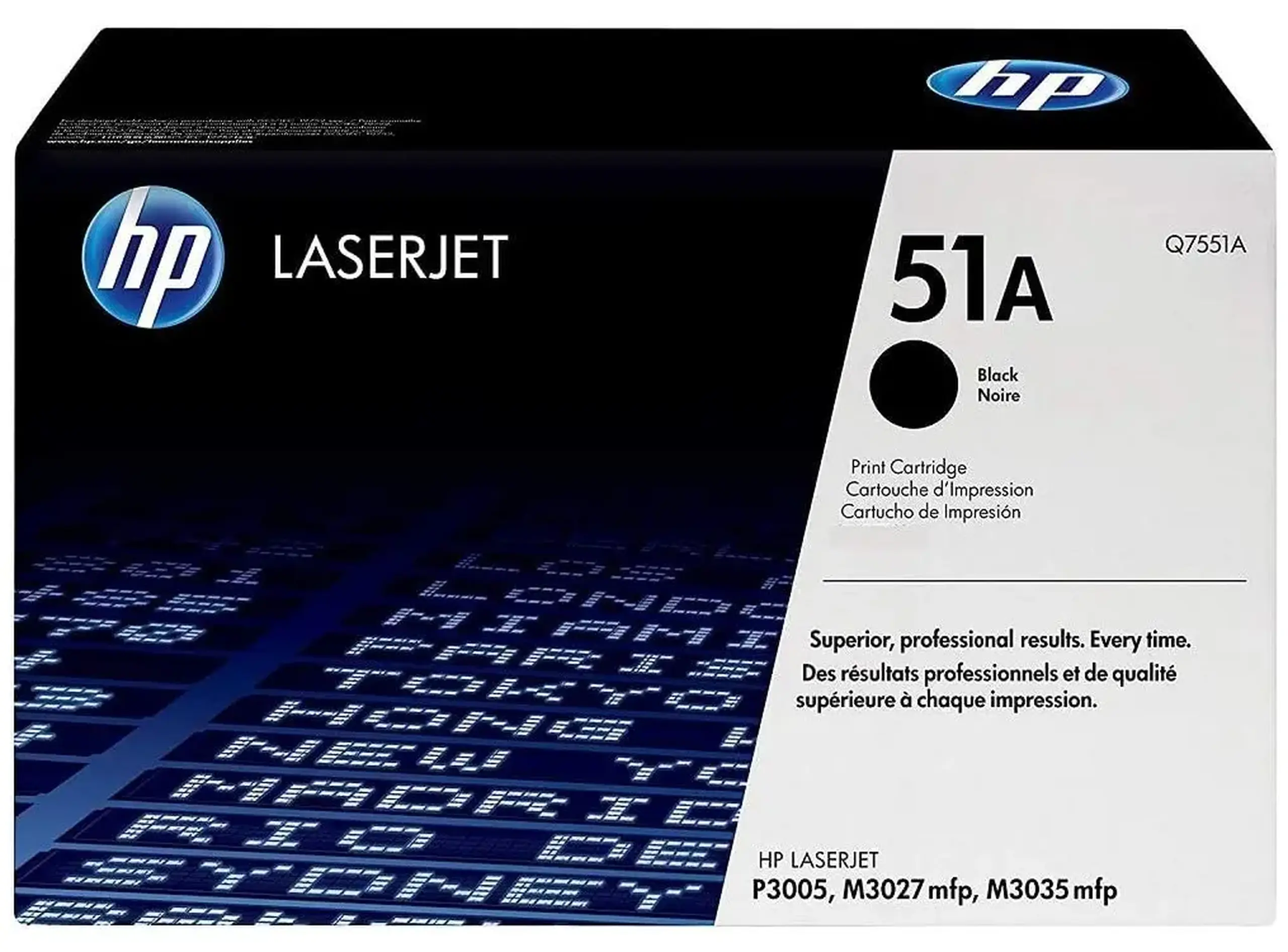 Cartuş HP Q7551A, Negru
