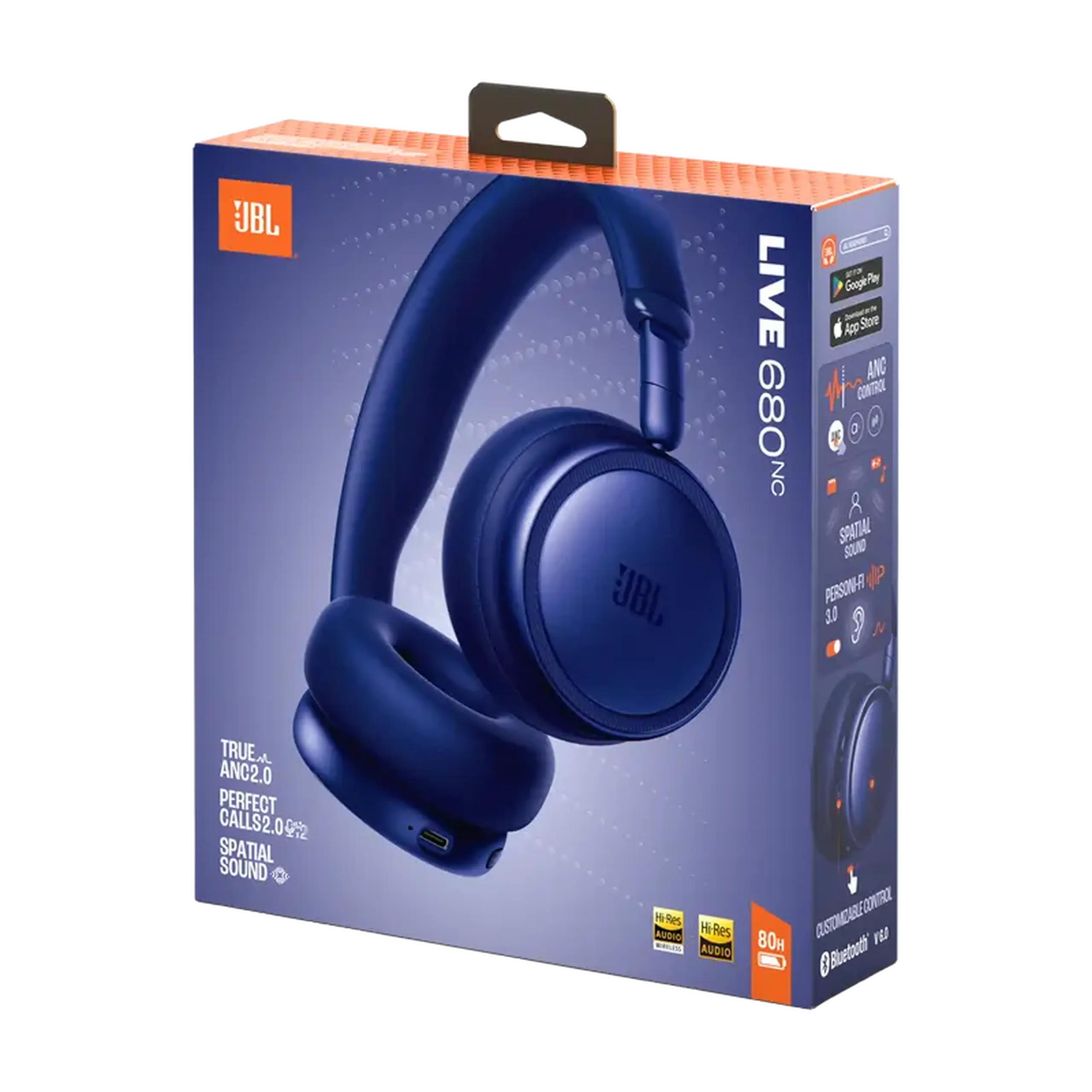 Căști JBL Live 680NC, Albastru