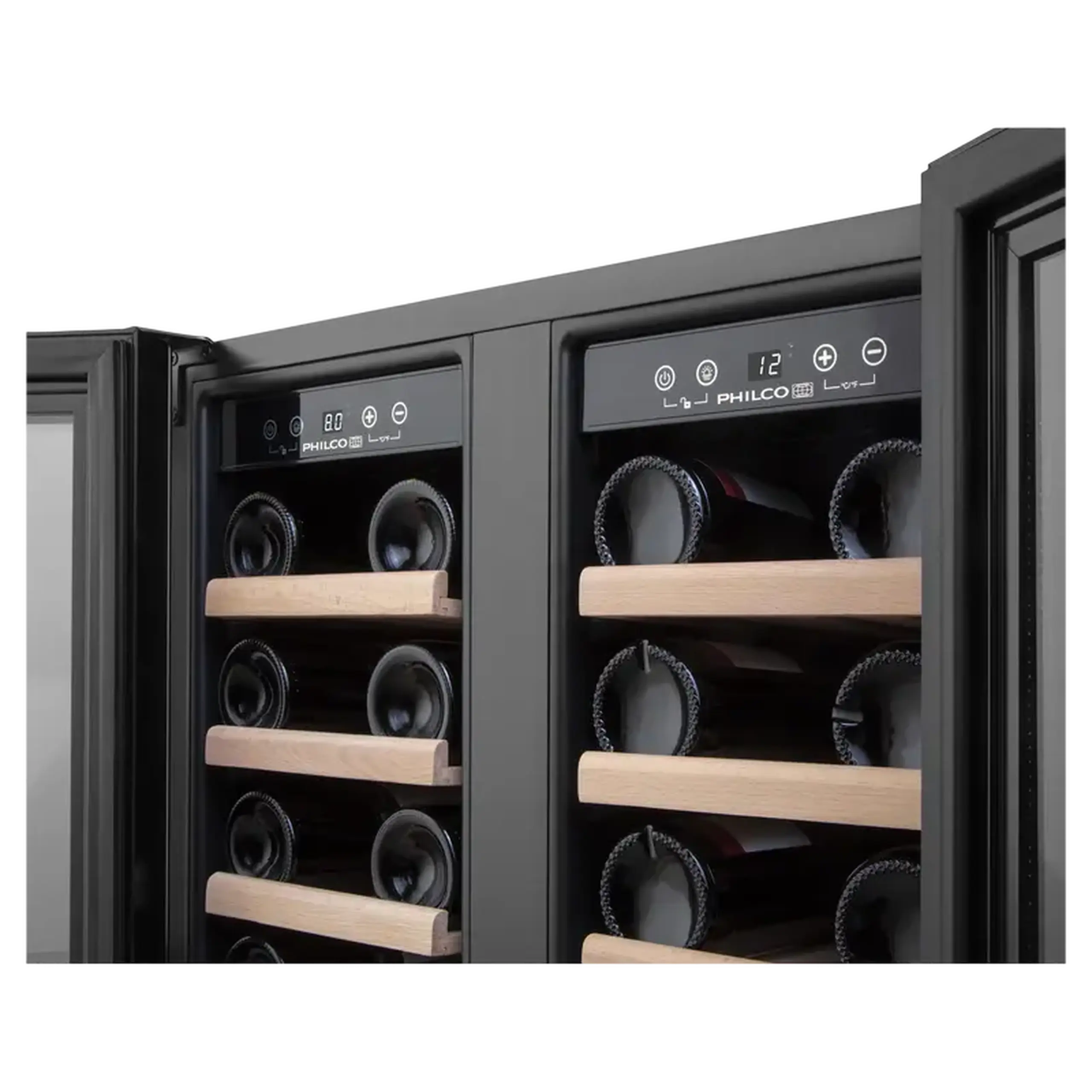 Dulap pentru vin Philco PW38GDFB, Negru
