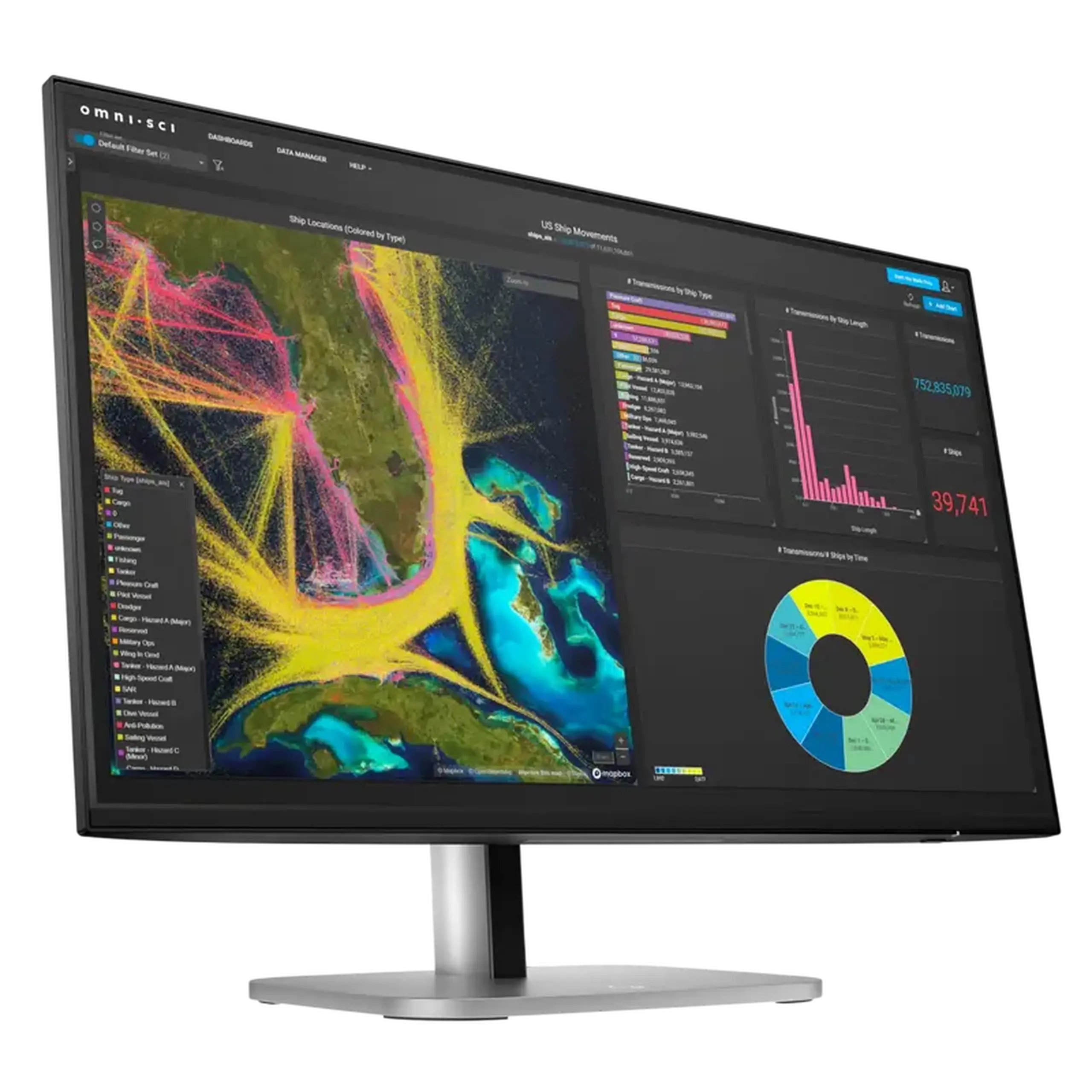 23,8" Monitor HP S5 Pro 524pn, IPS 1920x1200 WUXGA, Argintiu