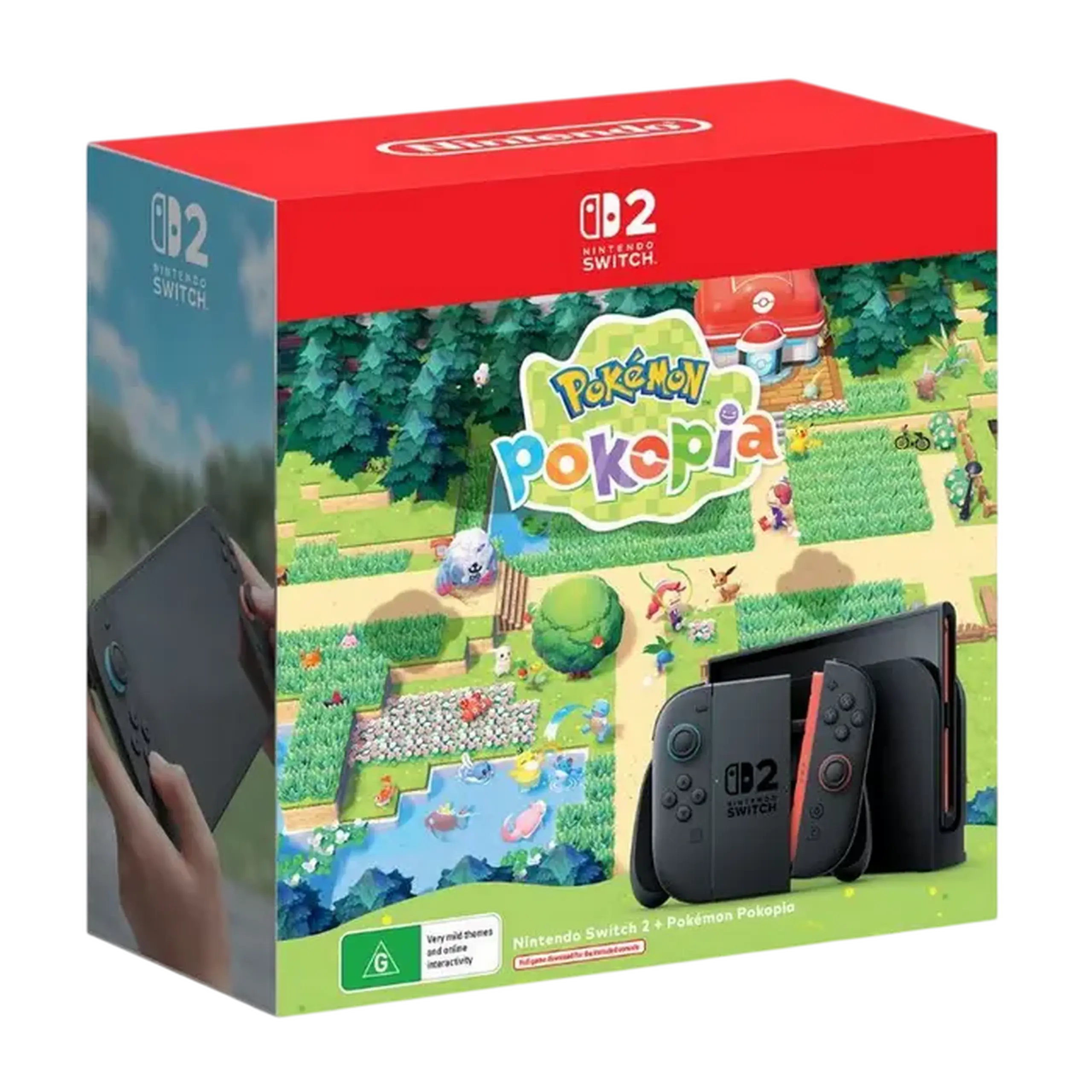 Consolă portabilă pentru jocuri Nintendo Switch 2 + Pokemon Pokopia, Negru