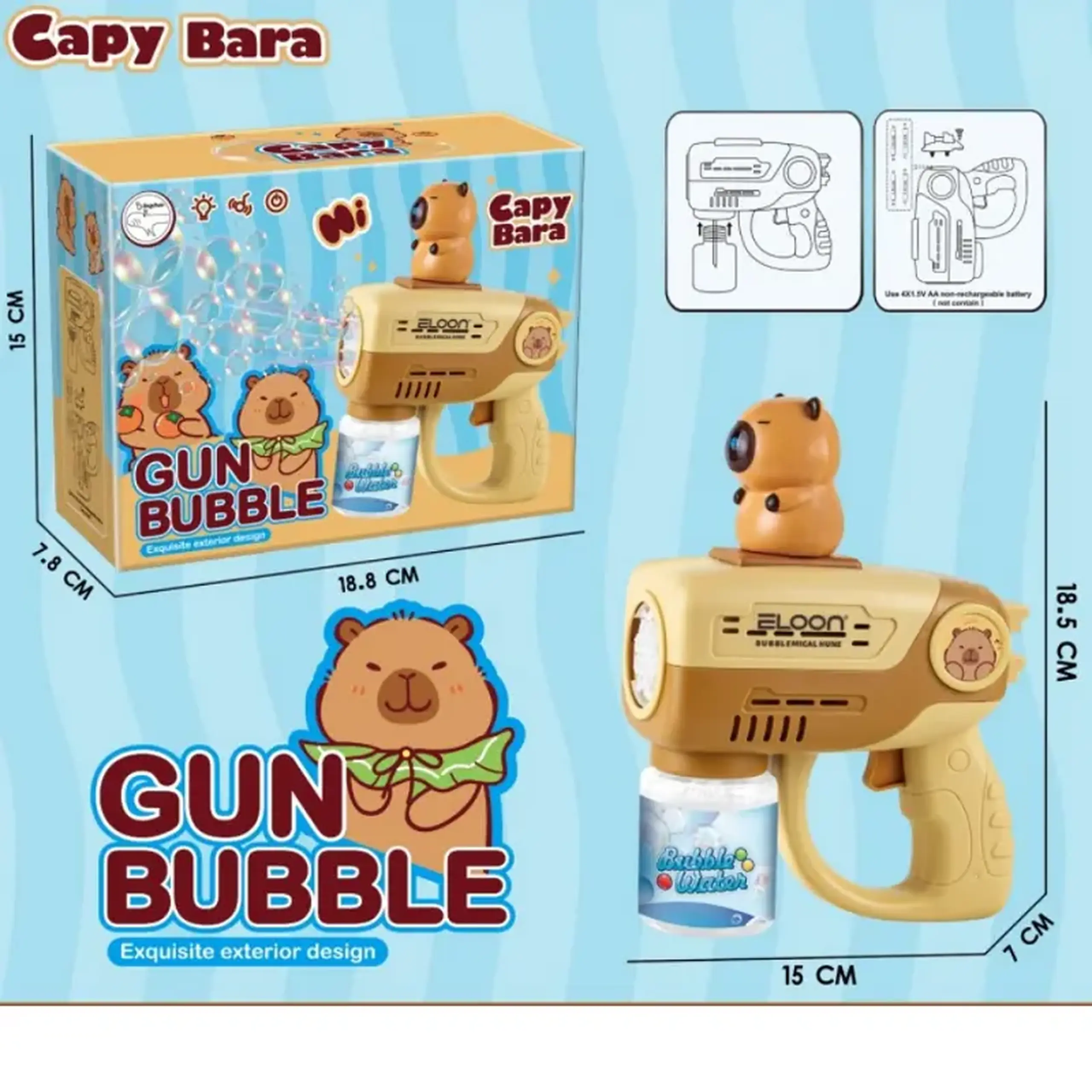 Pistol cu bule de sapun