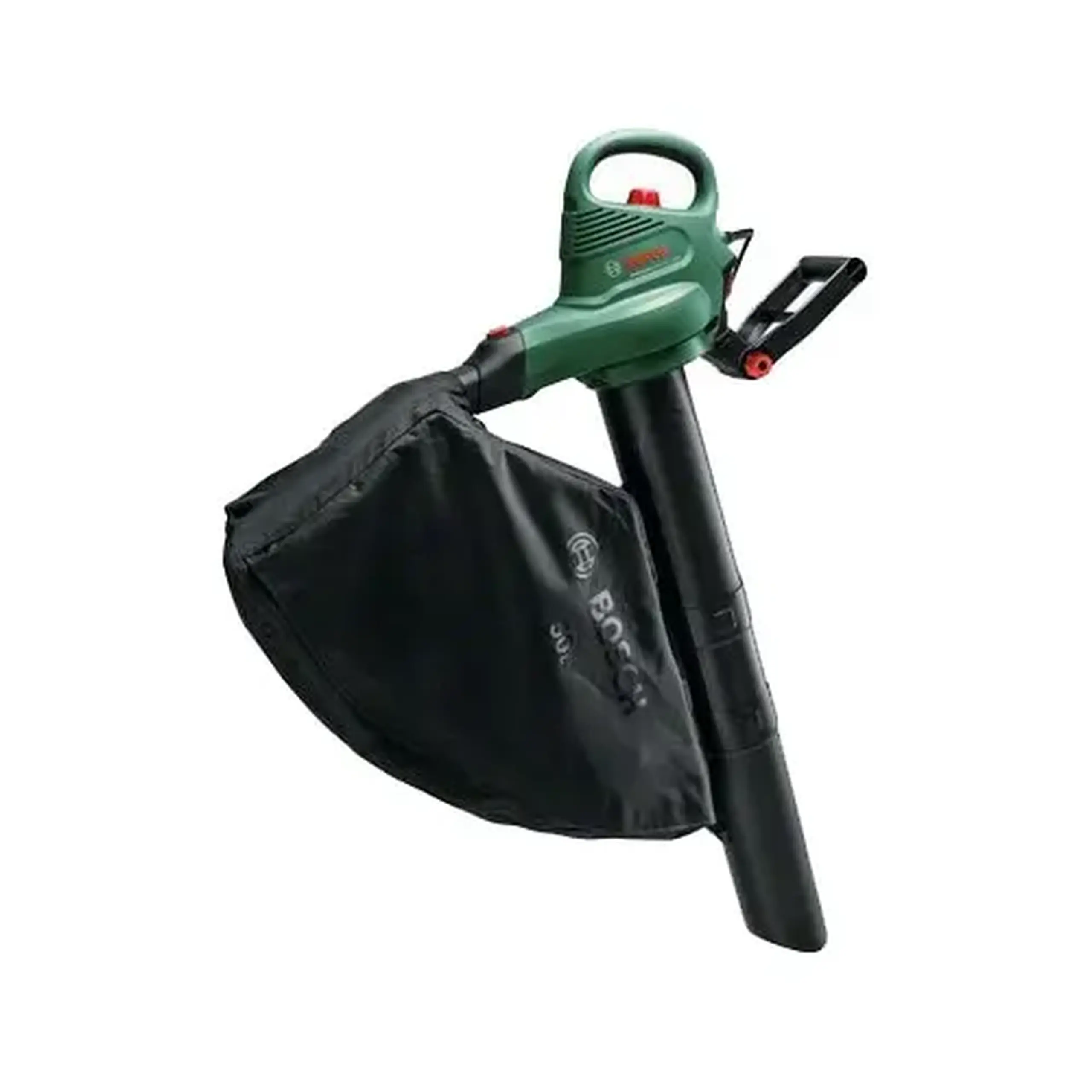 Suflanta si aspirator cu tocator pentru frunze Bosch Universal GardenTidy 3000,putere 3000 W,viteza variabila, 165-285 km/h viteza aer, 160 l/s debit,sac colector 50 l,raport maruntire 12:1