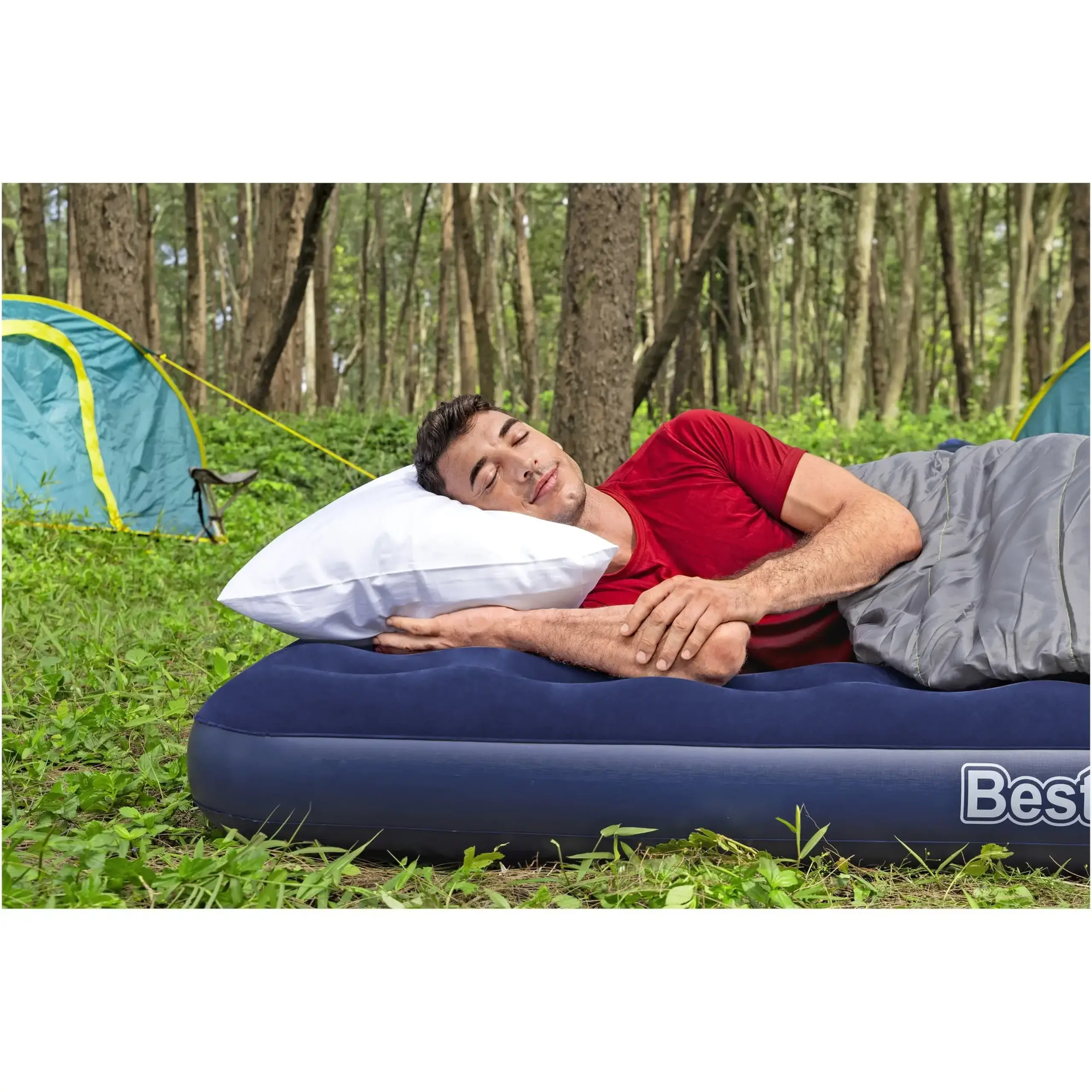 Saltea gonflabila Bestway Twin, 188x99x22 cm, albastru