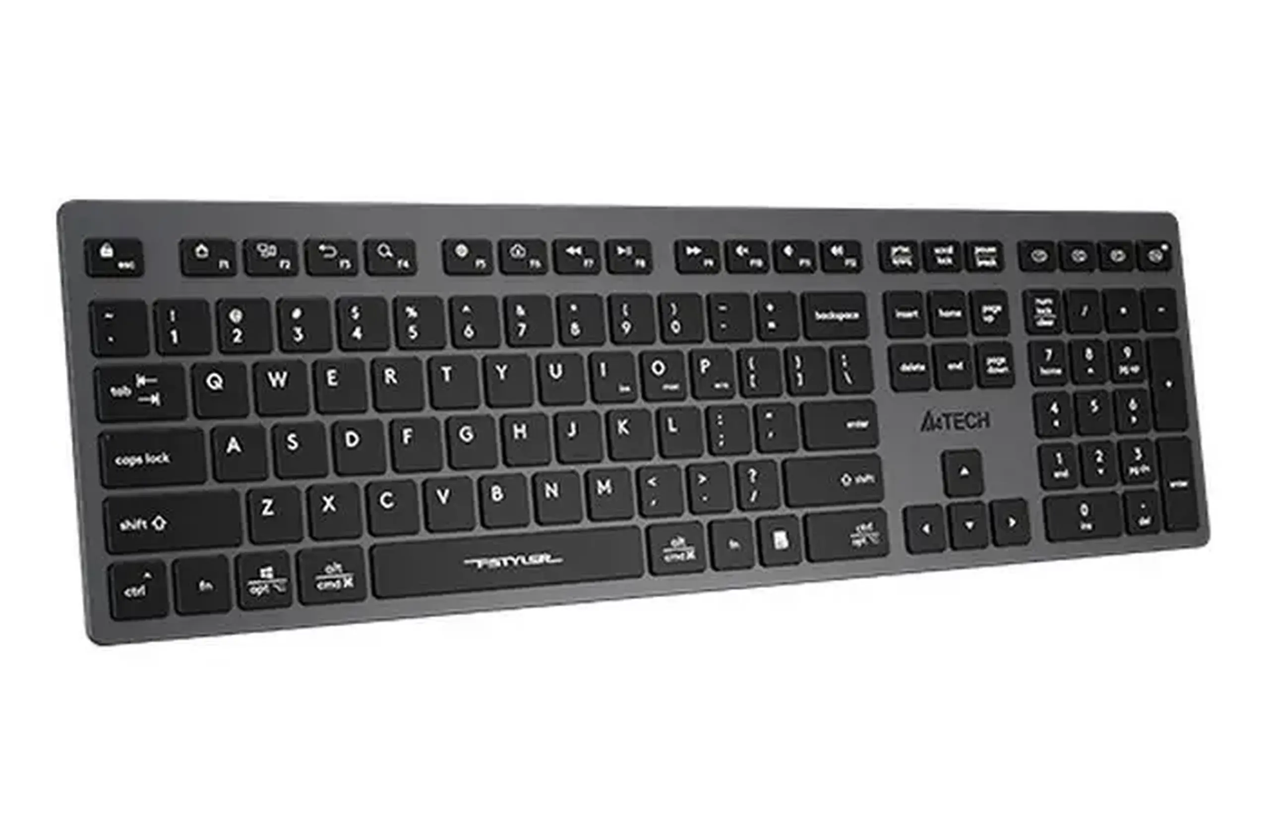 Tastatură fără fir A4Tech FBX50C, - subțire, comutator foarfecă, până la 4 dispozitive, imprimare mătase + UV, Ba