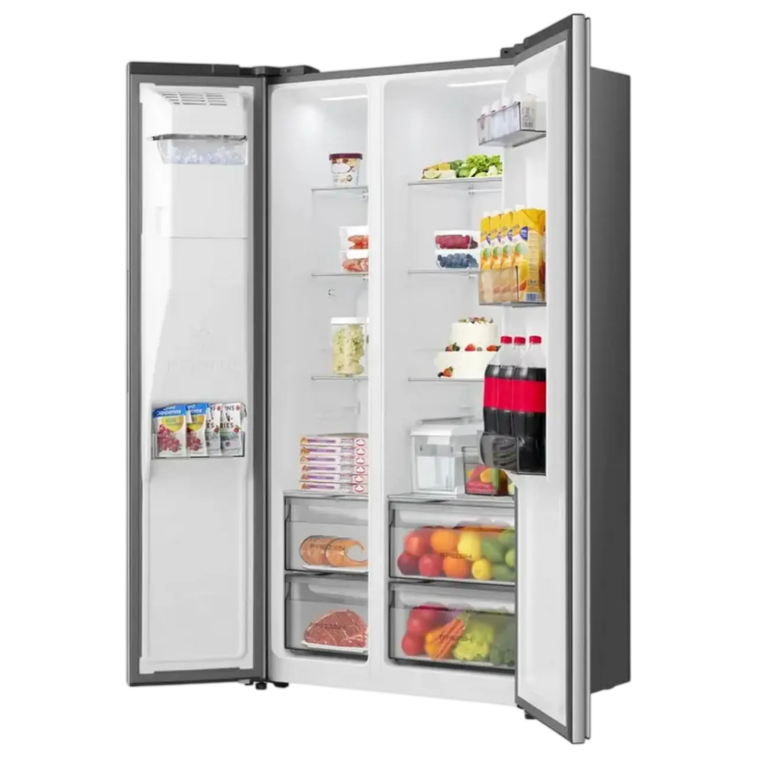 Frigider Hisense RS5P528STIE, Oțel inoxidabil
