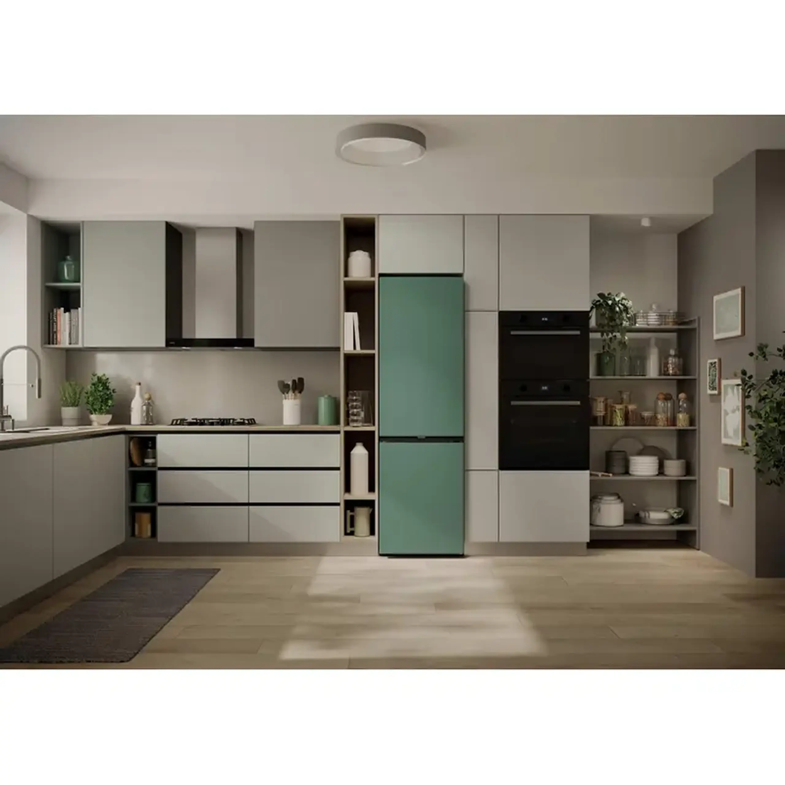 Frigider Candy CNCQ2T518EG, Verde
