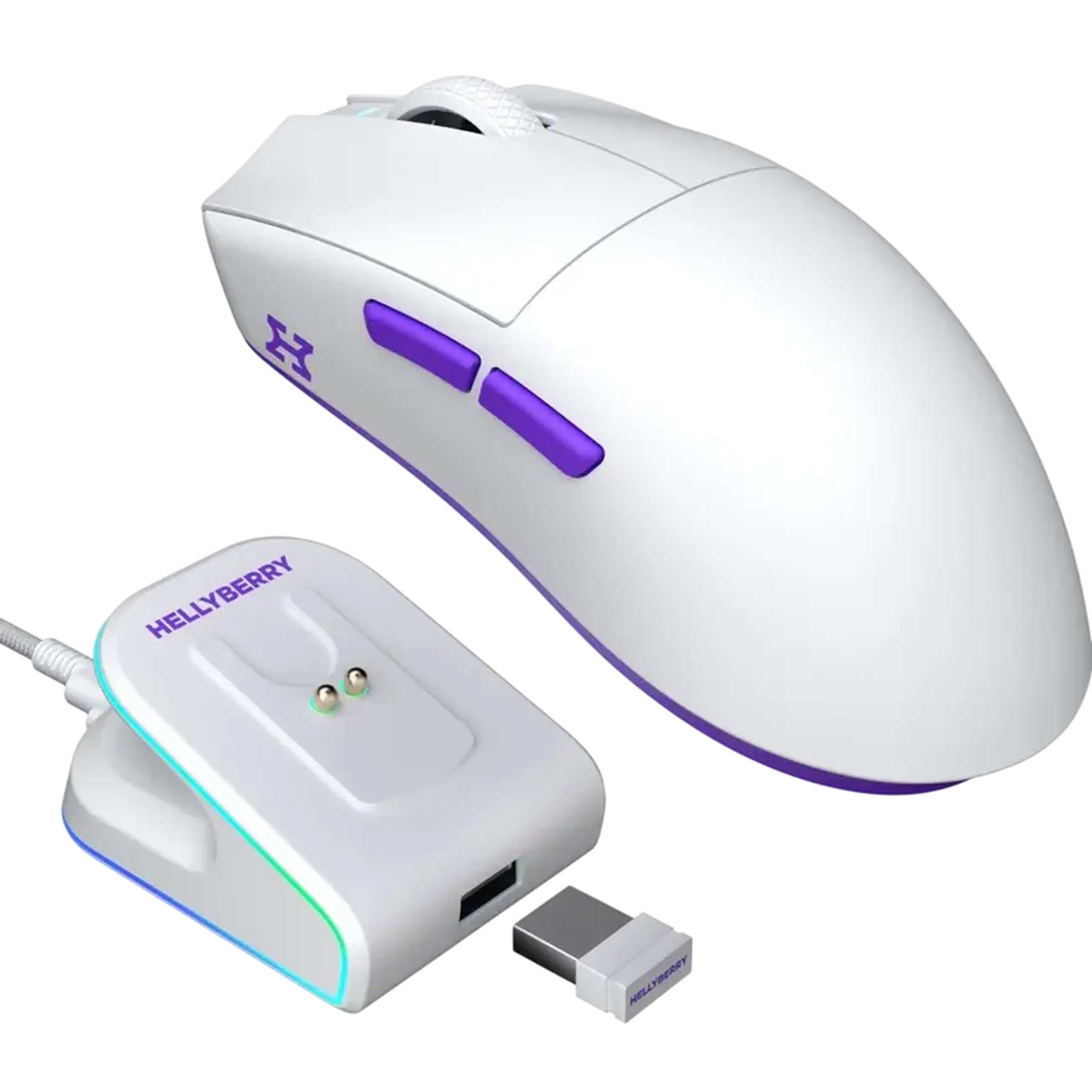 Gaming Mouse HATOR Hellyberry HM47, Alb