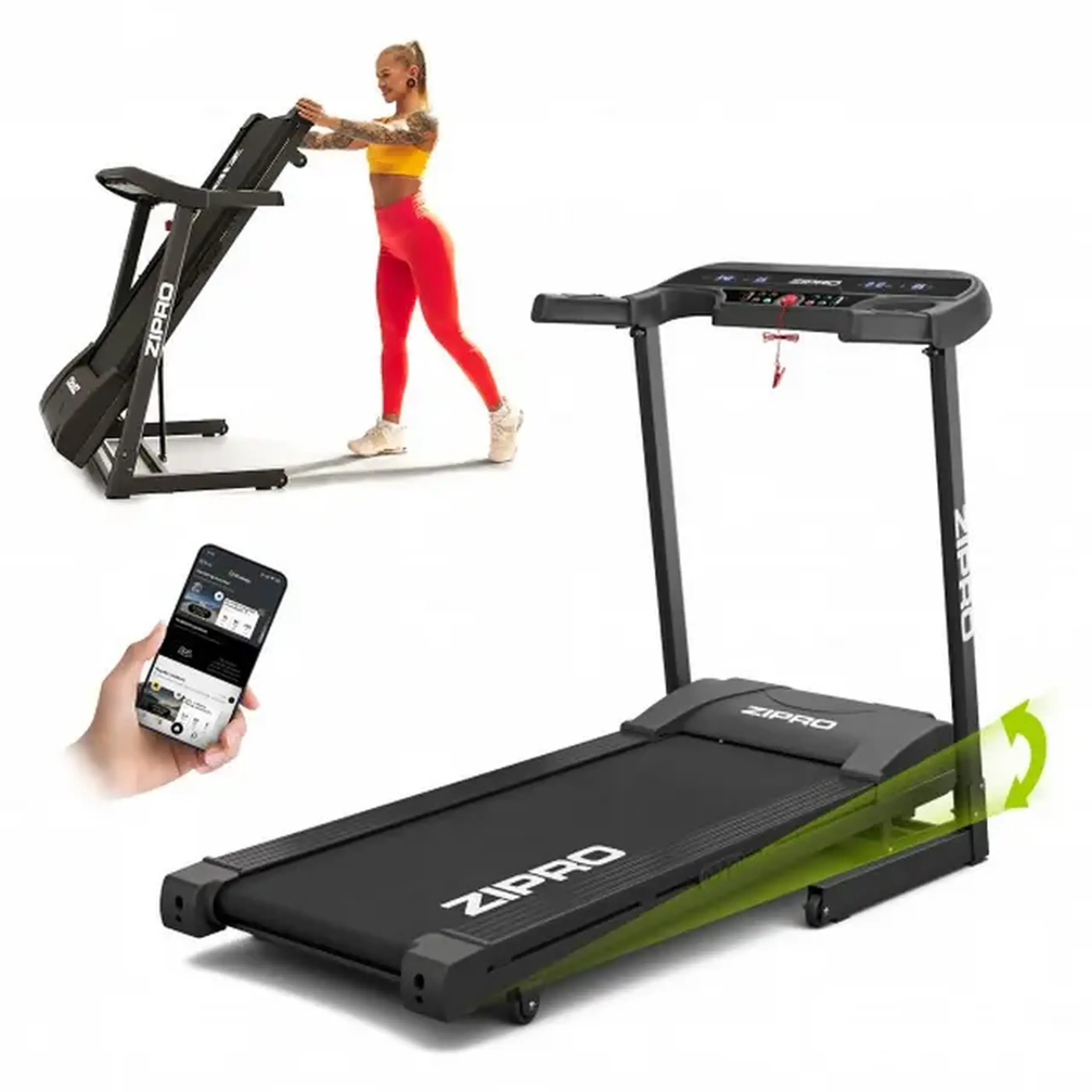 Bandă de alergat Zipro Pulse, Negru
