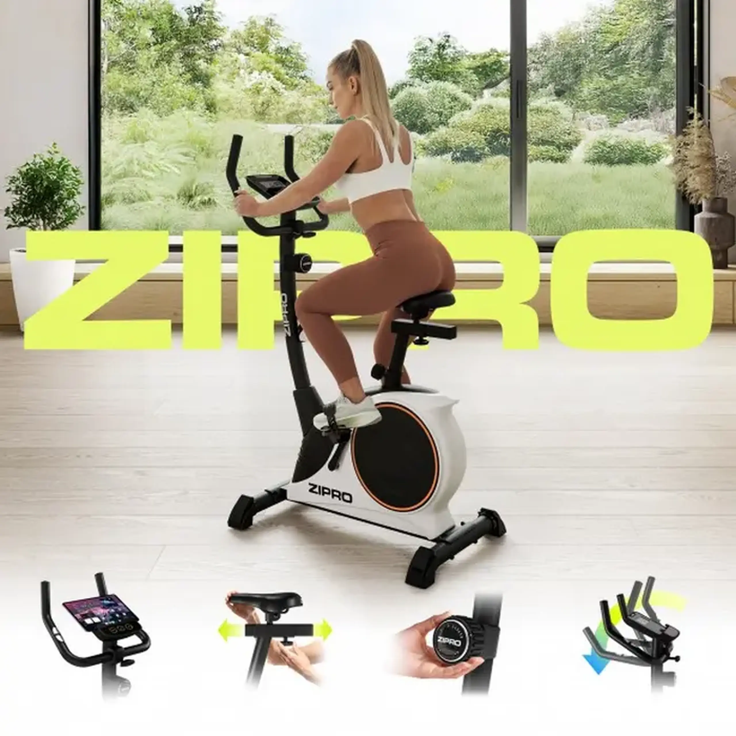 Bicicletă fitness Zipro Nitro RS, Alb