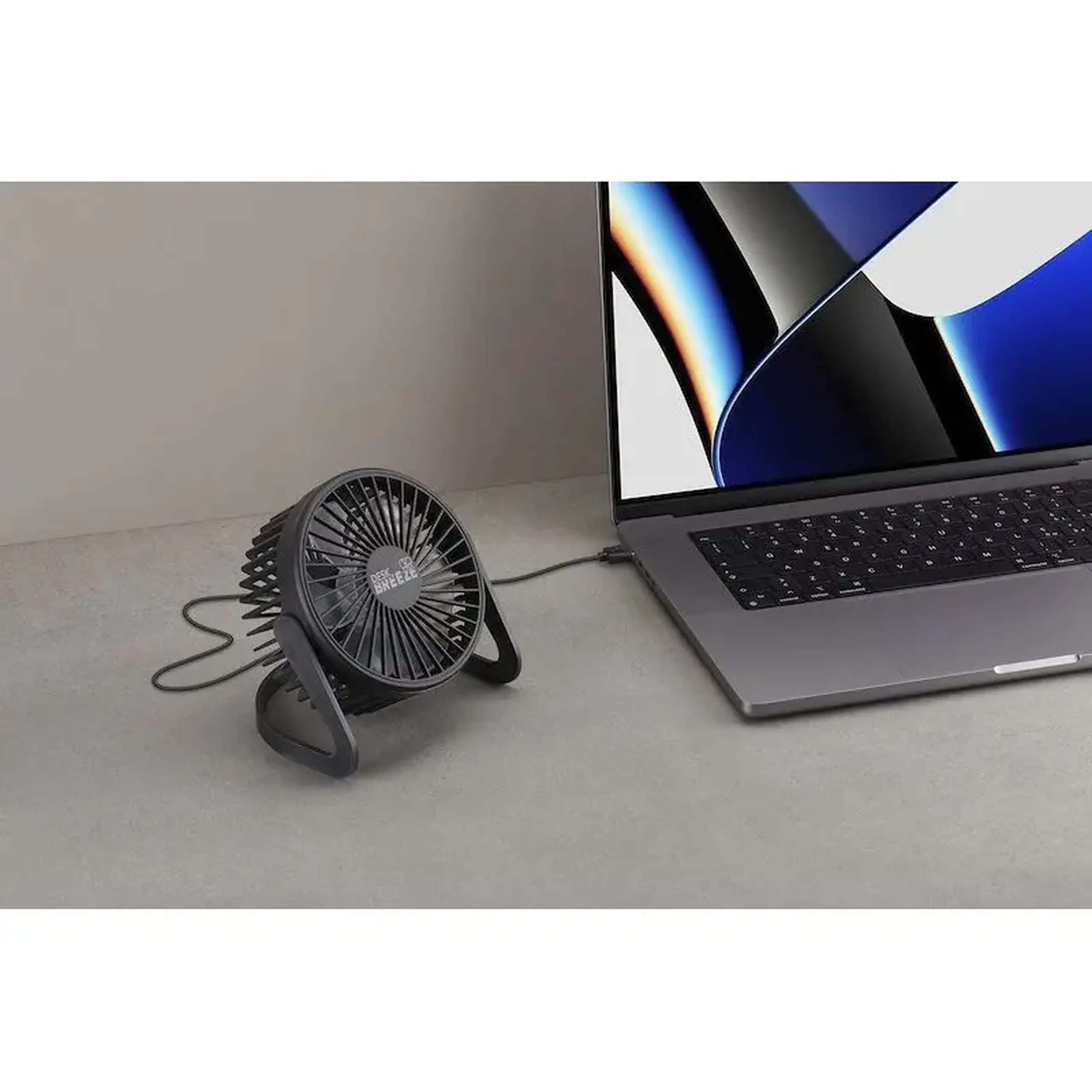 Ventilator Cellularline Desk Breeze, Negru
