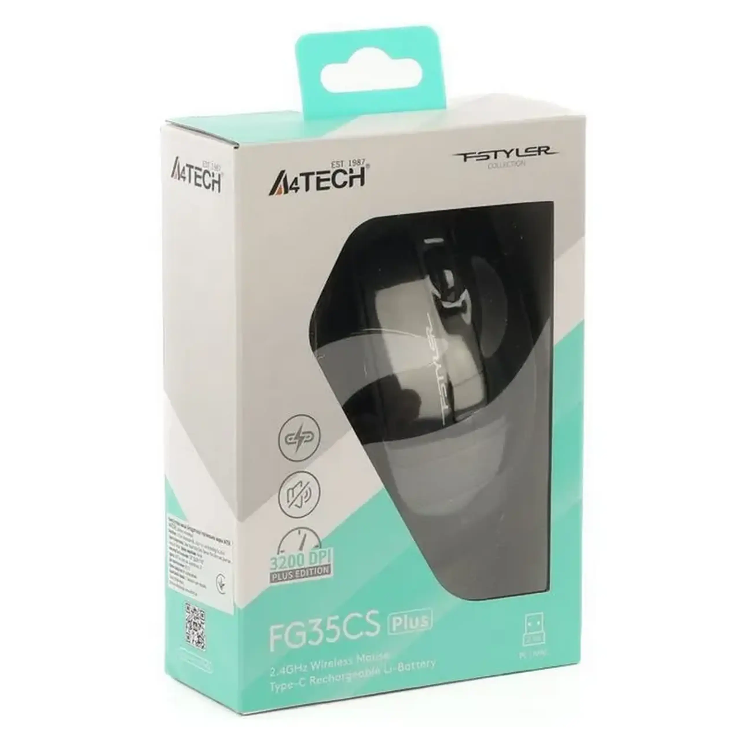 Mouse Wireless A4Tech FG35CS Plus, Gri