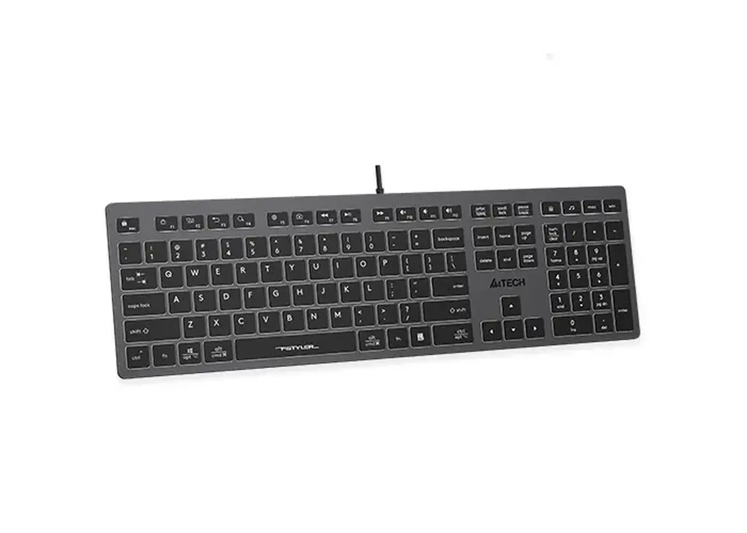 Tastatură A4Tech FX60, Cu fir, Gri