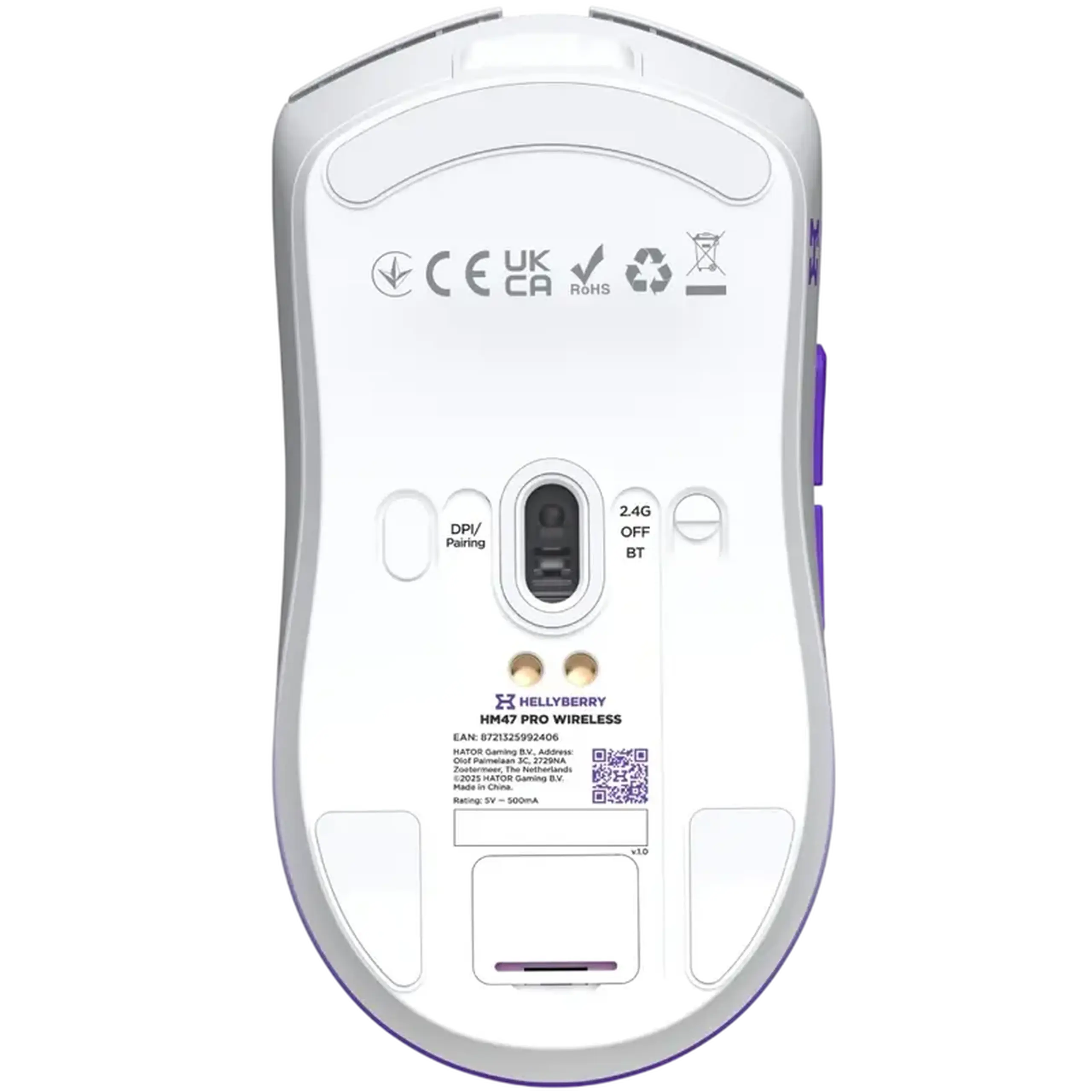 Gaming Mouse HATOR Hellyberry HM47 Pro, Alb