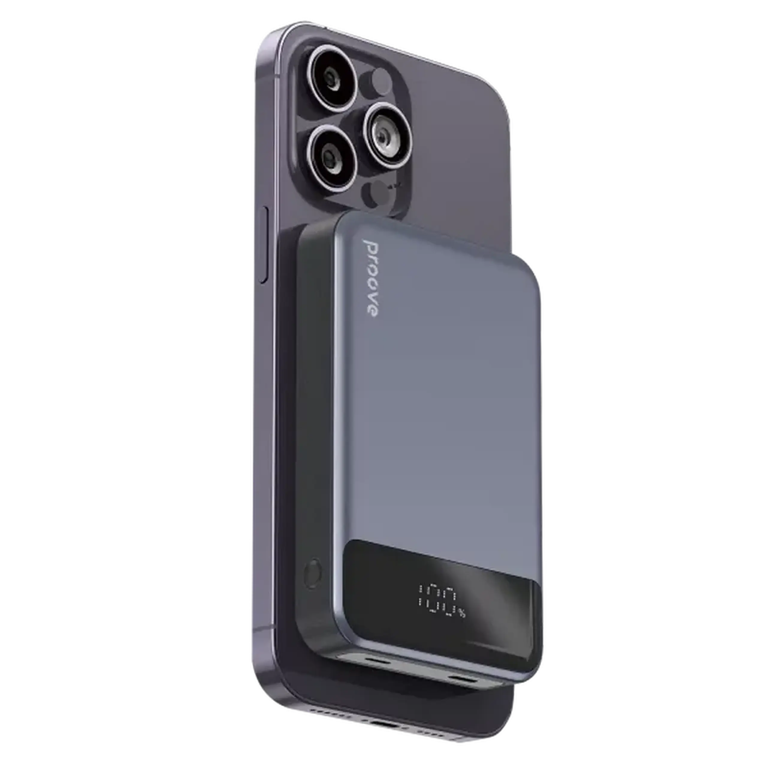 Acumulator extern Proove Hoodman Magnetic, 10000mAh, Gri