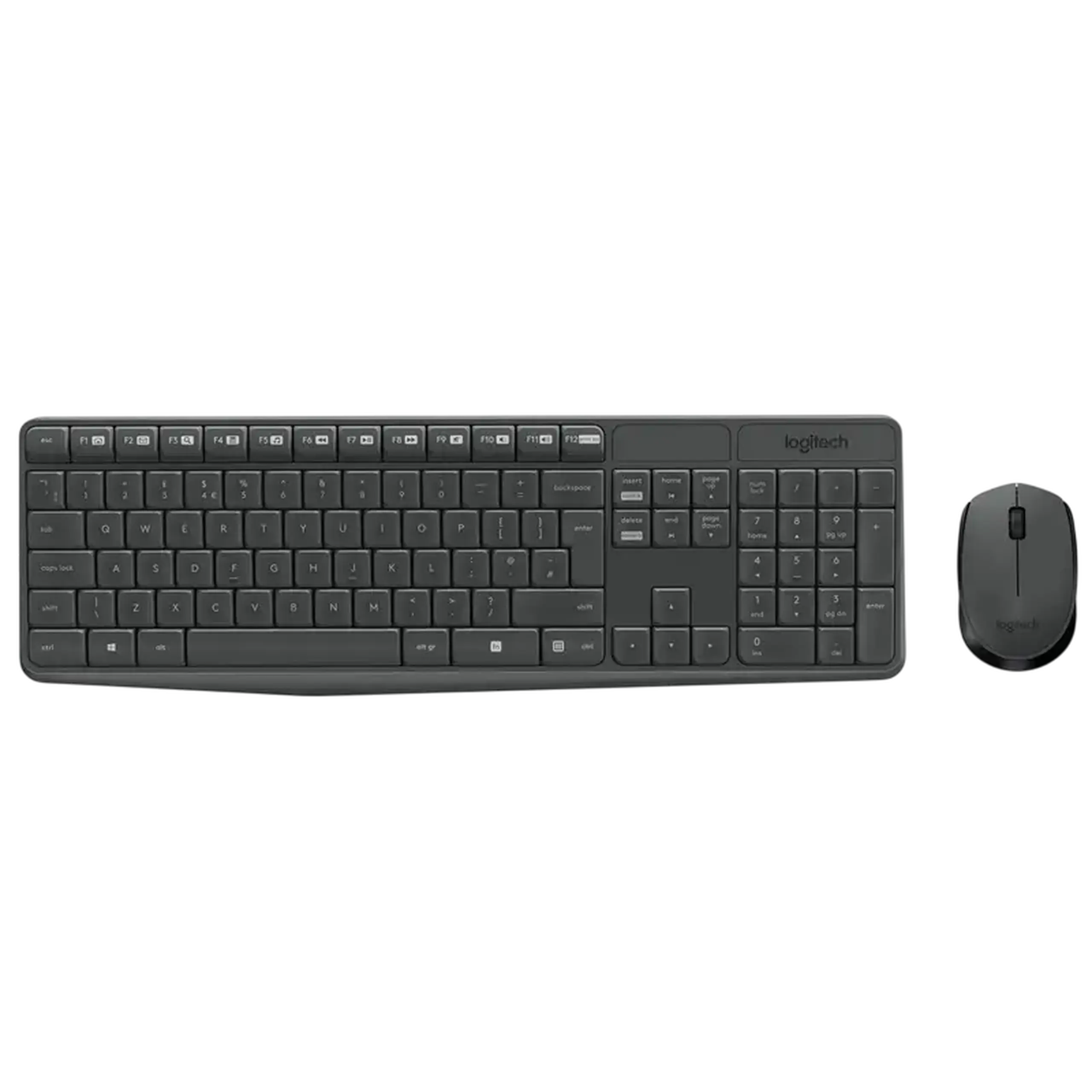 Set Tastatură + Mouse Logitech MK235, Fără fir, Gri