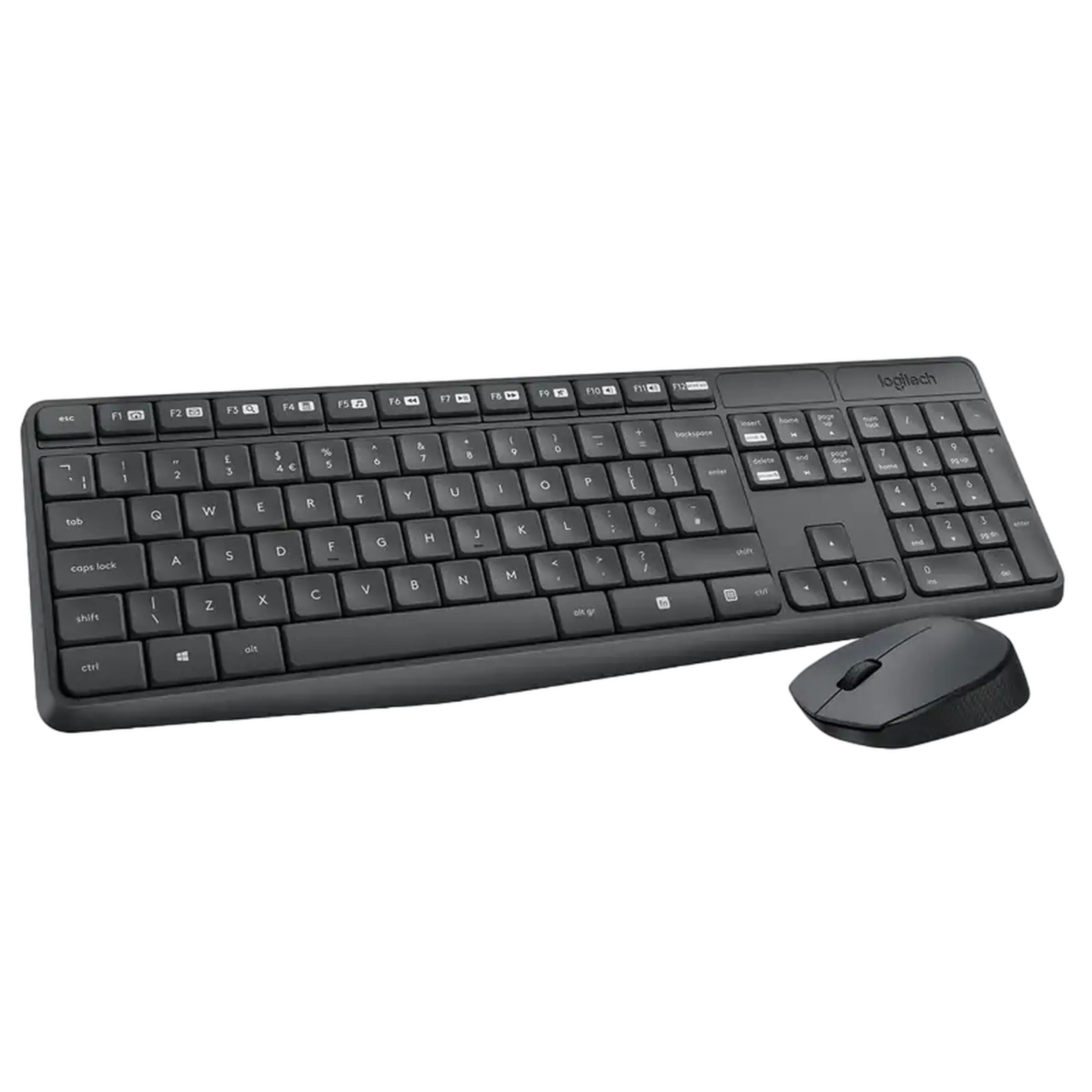 Set Tastatură + Mouse Logitech MK235, Fără fir, Gri