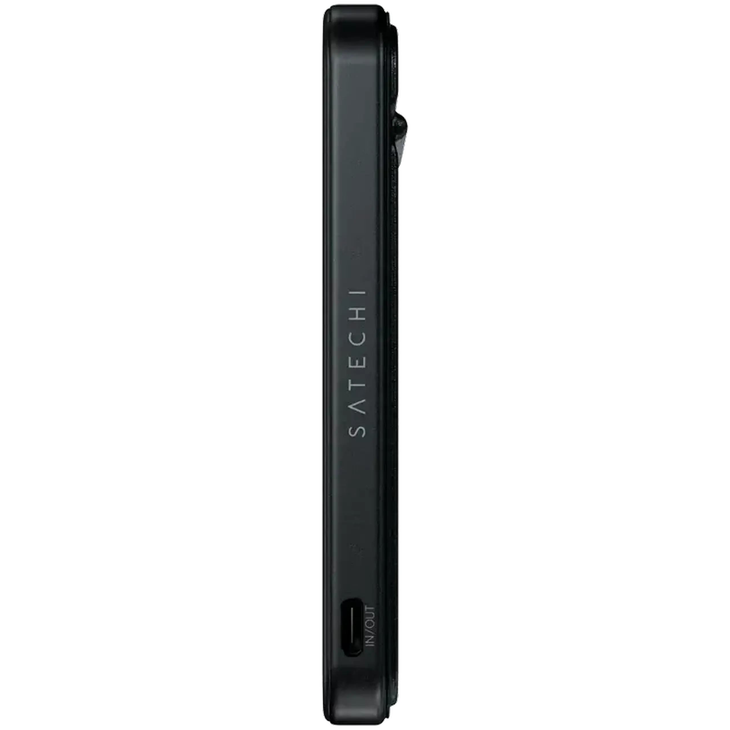 Acumulator extern Satechi Qi2, 5000mAh, Negru