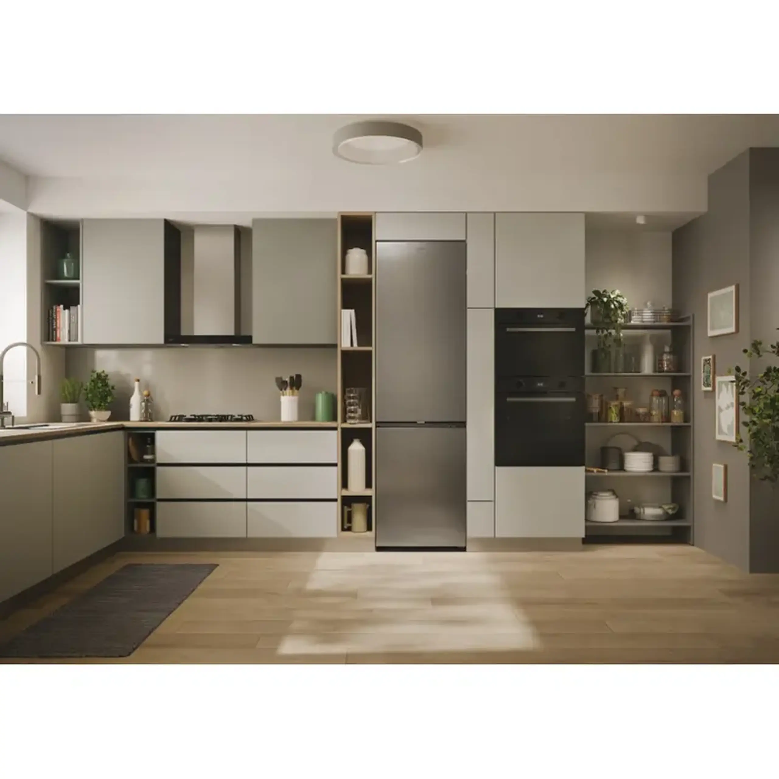 Frigider Candy CNCQ2T620EX, Oțel inoxidabil