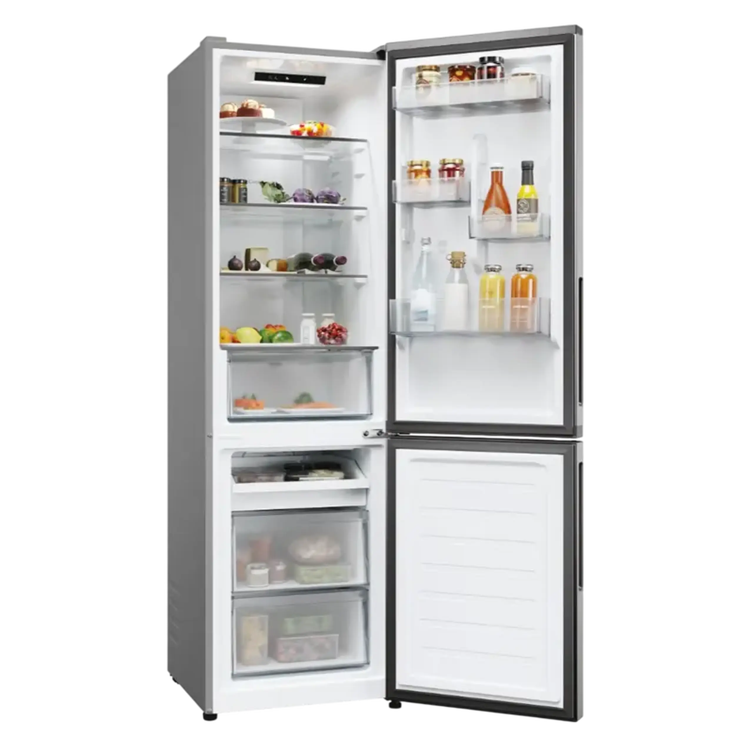 Frigider Candy CNCQ2T518EX, Oțel inoxidabil