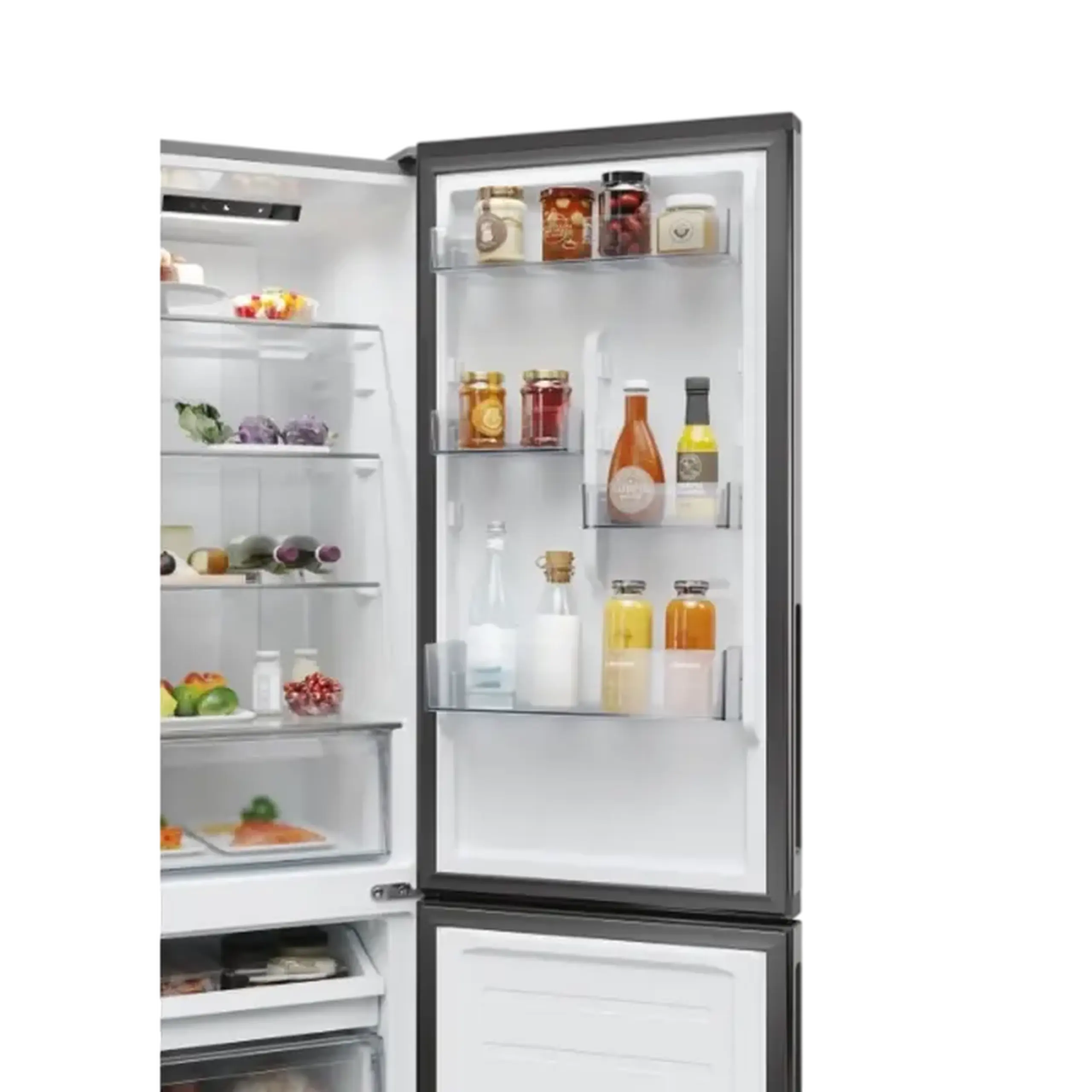 Frigider Candy CNCQ2T518EX, Oțel inoxidabil