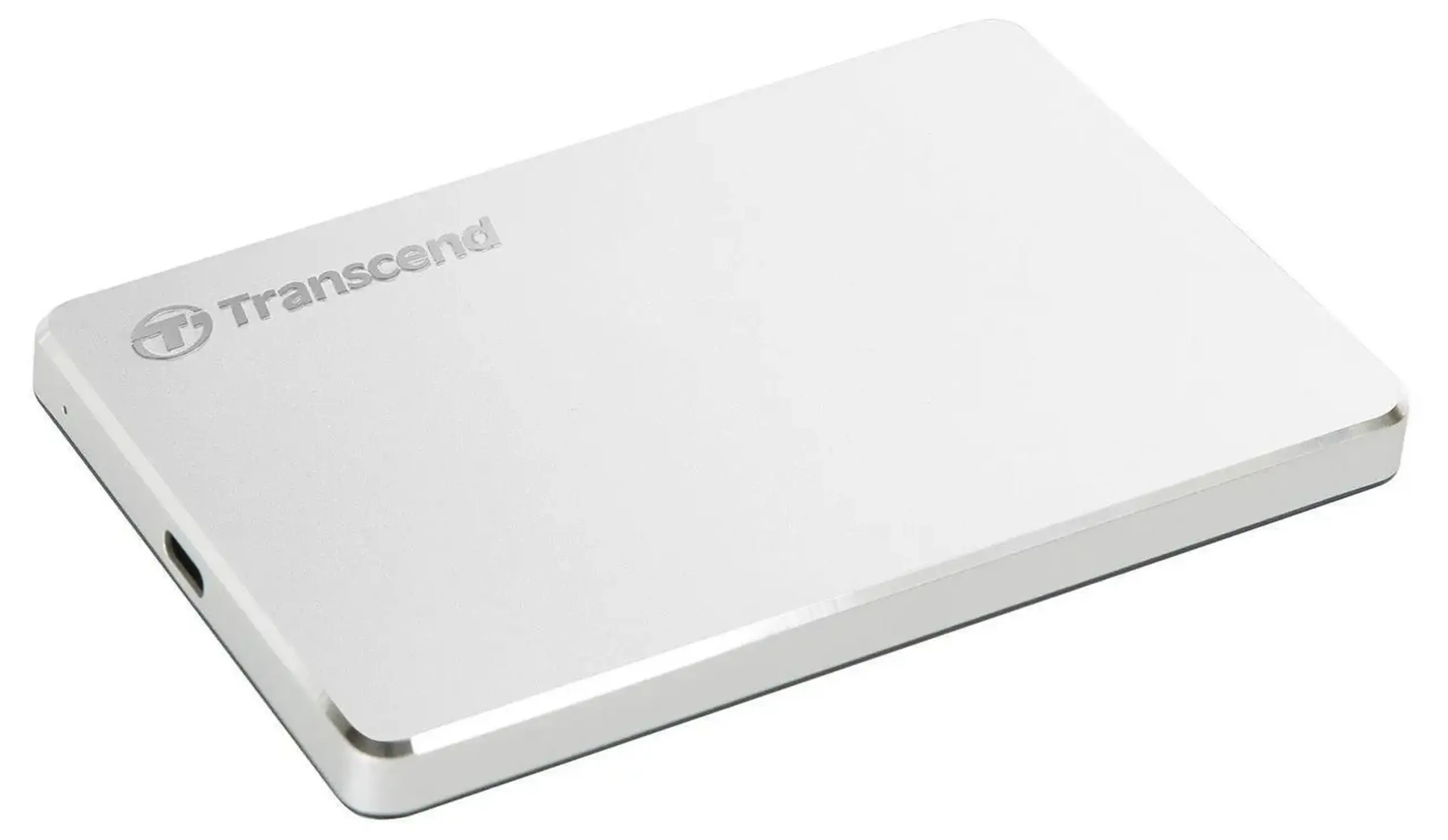 HDD portabil extern Transcend StoreJet 25C3S, 1 TB, Argintiu (TS1TSJ25C3S)