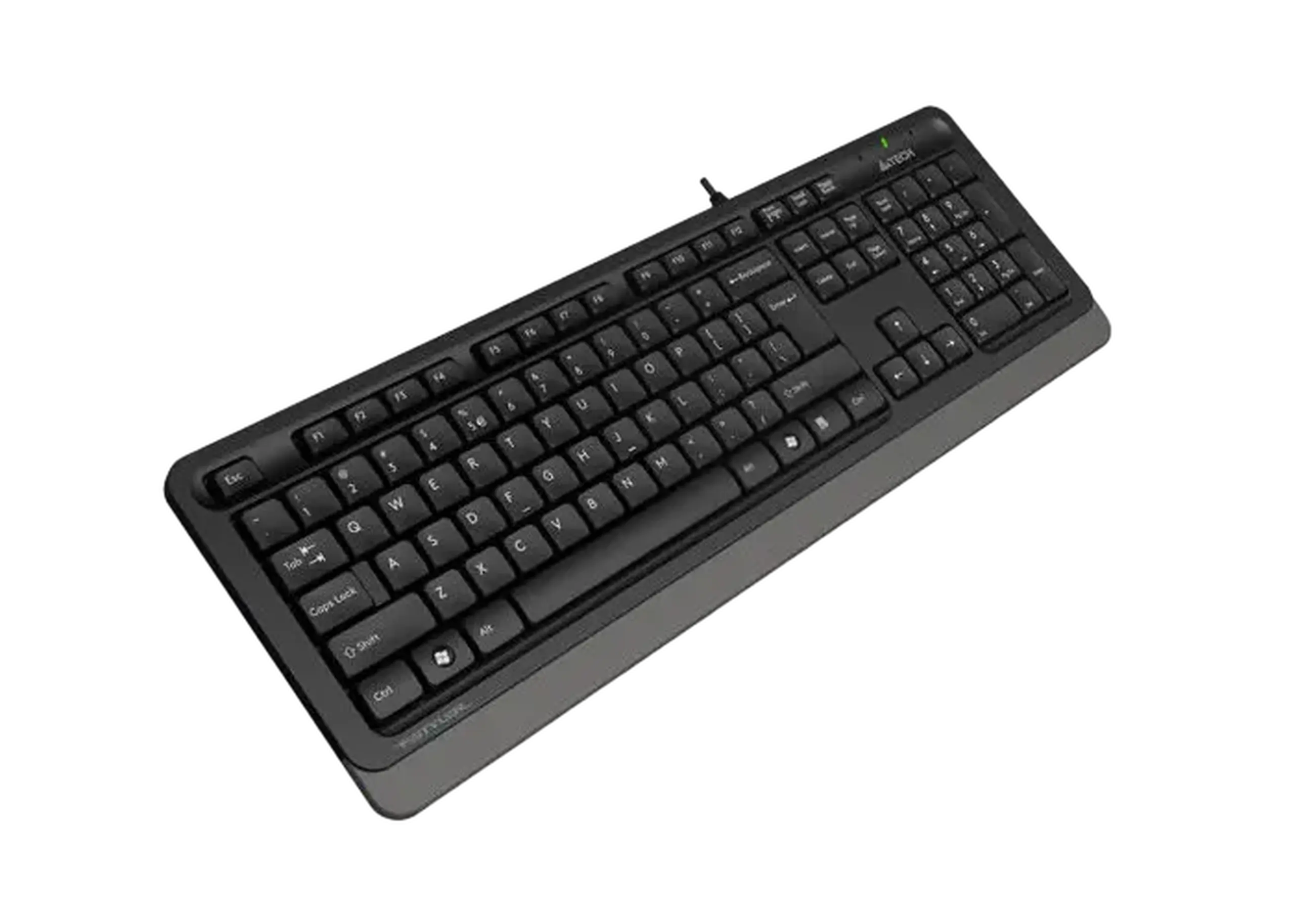 Tastatură A4Tech FK10, Cu fir, Negru/Gri